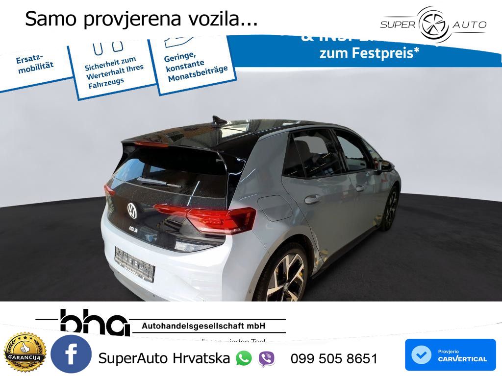 Volkswagen ID.3 Pro 62 kWh (204 KS) LED+GR SJED+ACC