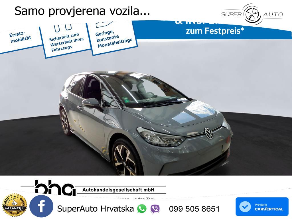 Volkswagen ID.3 Pro 62 kWh (204 KS) LED+GR SJED+ACC