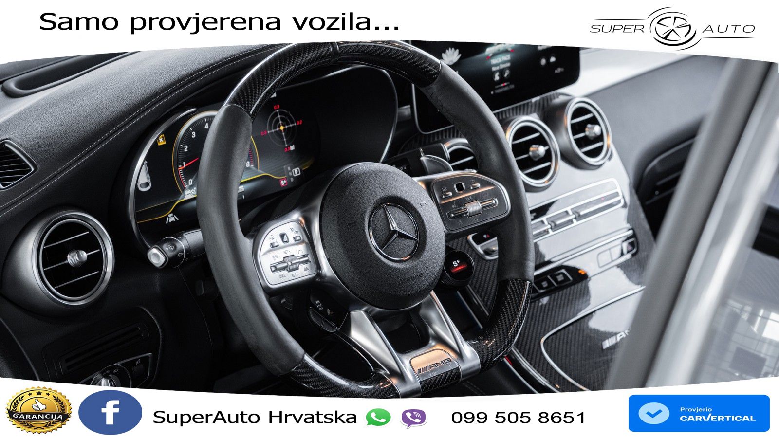 Mercedes AMG GLC 63 S V8 (510 KS) 4MATIC+ MCT ZRAČNI+ACC+GR SJED+360