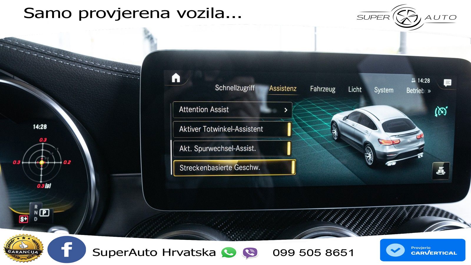 Mercedes AMG GLC 63 S V8 (510 KS) 4MATIC+ MCT ZRAČNI+ACC+GR SJED+360