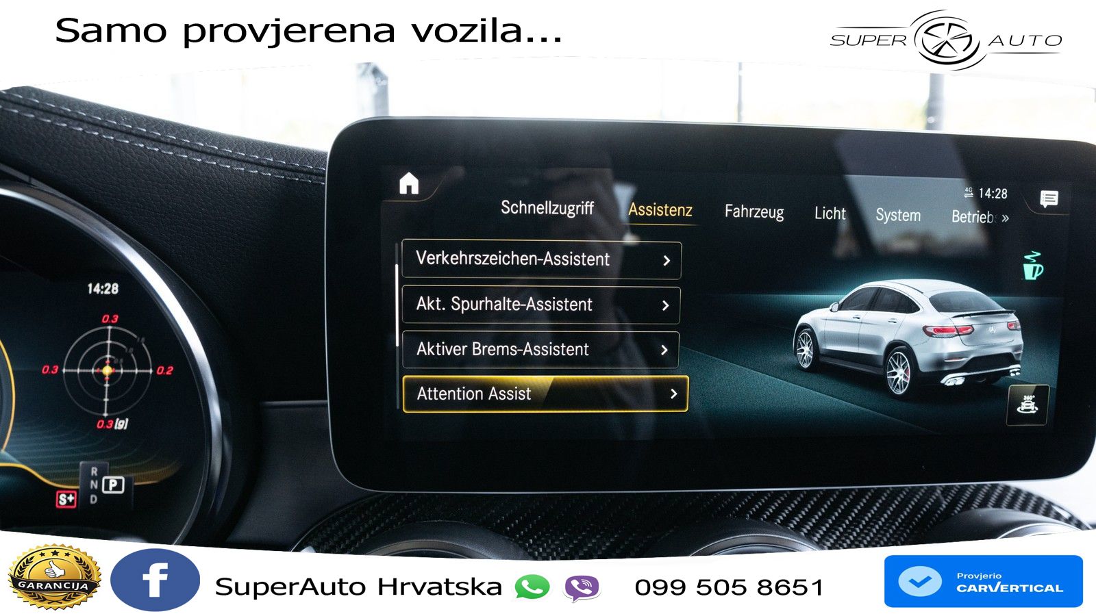 Mercedes AMG GLC 63 S V8 (510 KS) 4MATIC+ MCT ZRAČNI+ACC+GR SJED+360