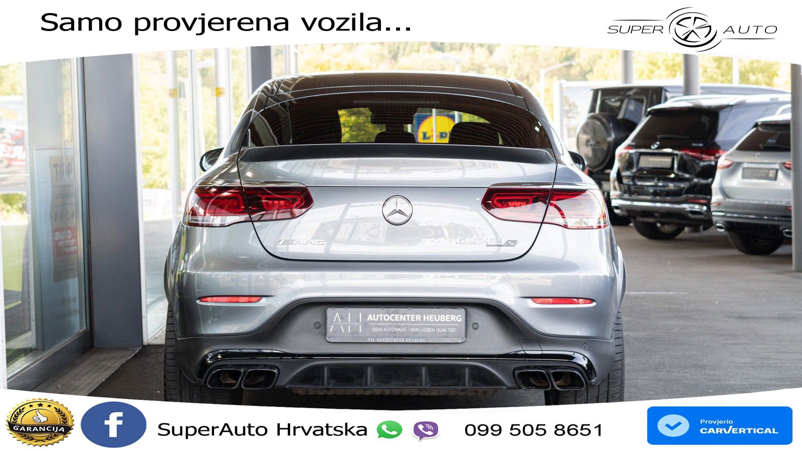 Mercedes AMG GLC 63 S V8 (510 KS) 4MATIC+ MCT ZRAČNI+ACC+GR SJED+360