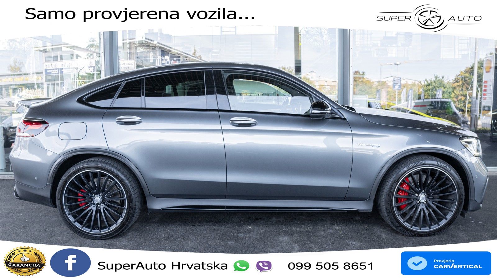 Mercedes AMG GLC 63 S V8 (510 KS) 4MATIC+ MCT ZRAČNI+ACC+GR SJED+360
