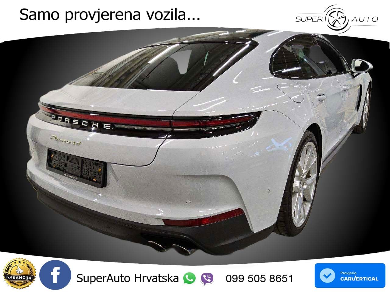 Porsche Panamera 4 2.9 V6 (470 KS) E-Hybrid PDK ZRAČNI+ACC+4xGR SJED+360