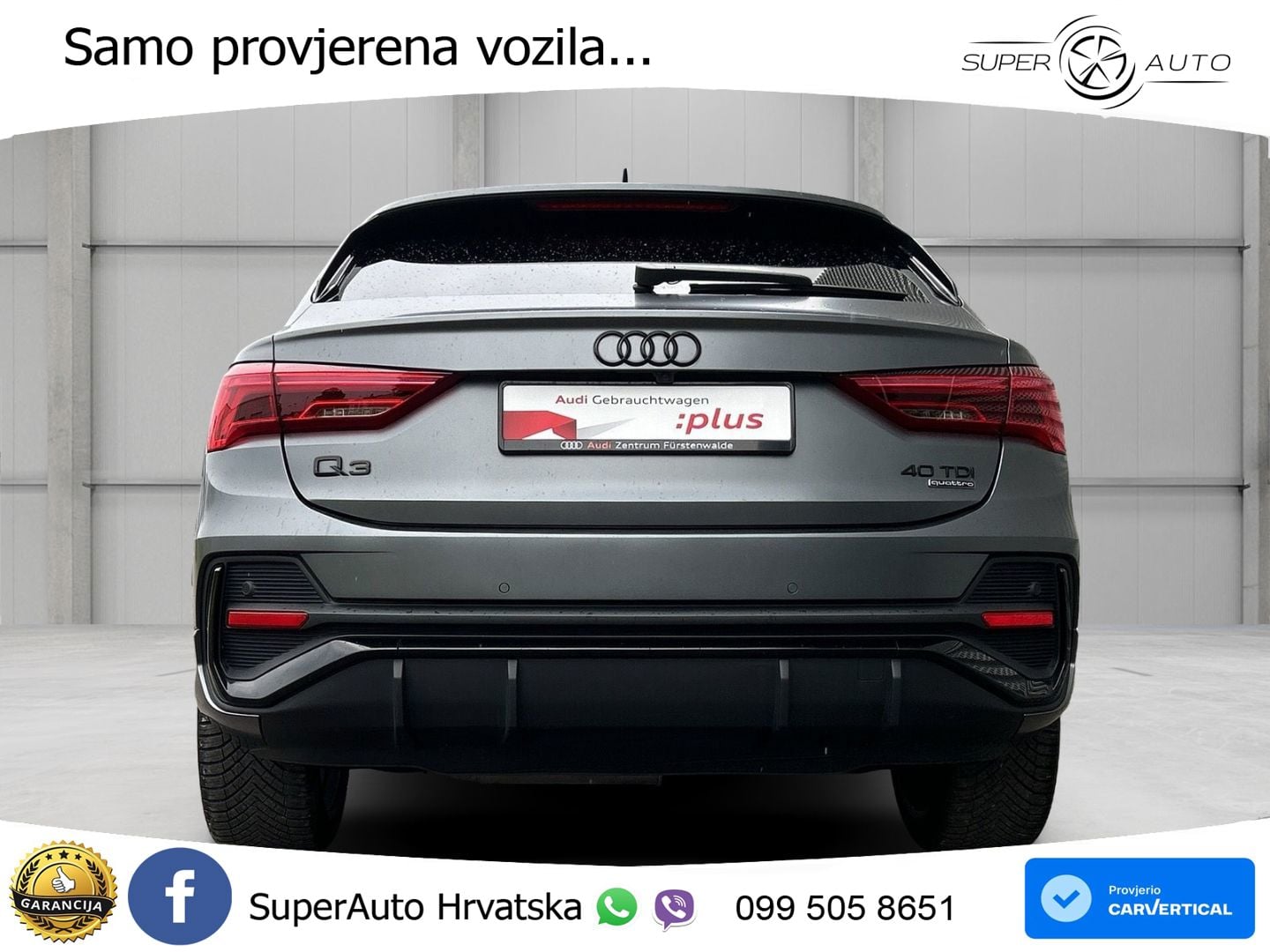 Audi Q3 Sportback 40 TDI (200 KS) quattro S tronic MATRIX+GR SJED+KAM