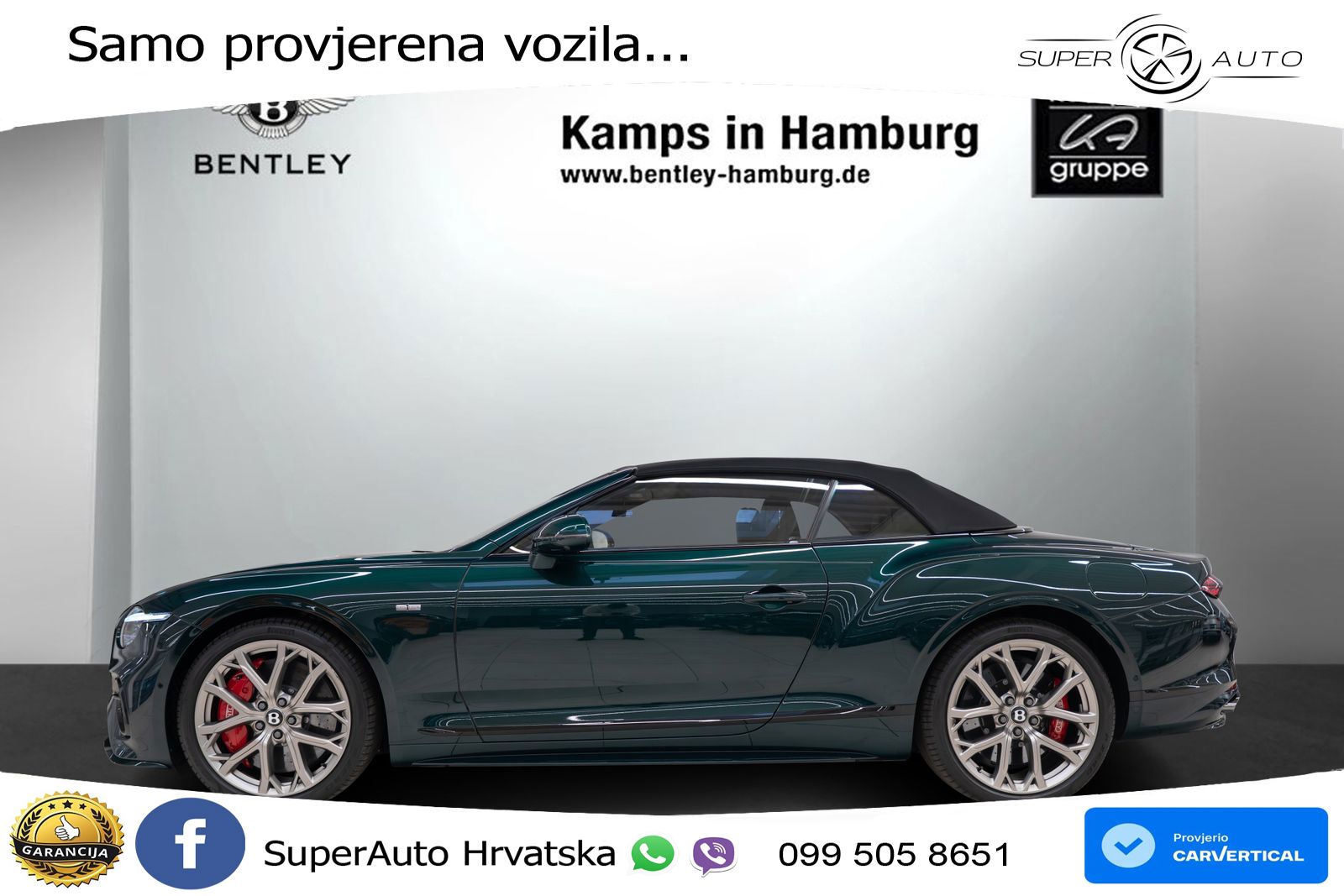 Bentley Continental GTC IV 4.0 V8 TFSi (782 KS) AWD DCT LED+GR SJED+ACC