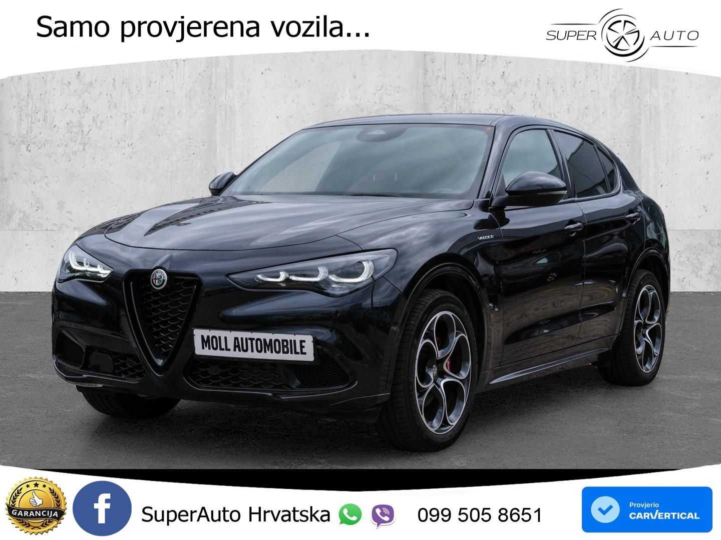 Alfa Romeo Stelvio 2.0 Turbo (280 KS) Q4 Automatic LED+GR SJED+ACC