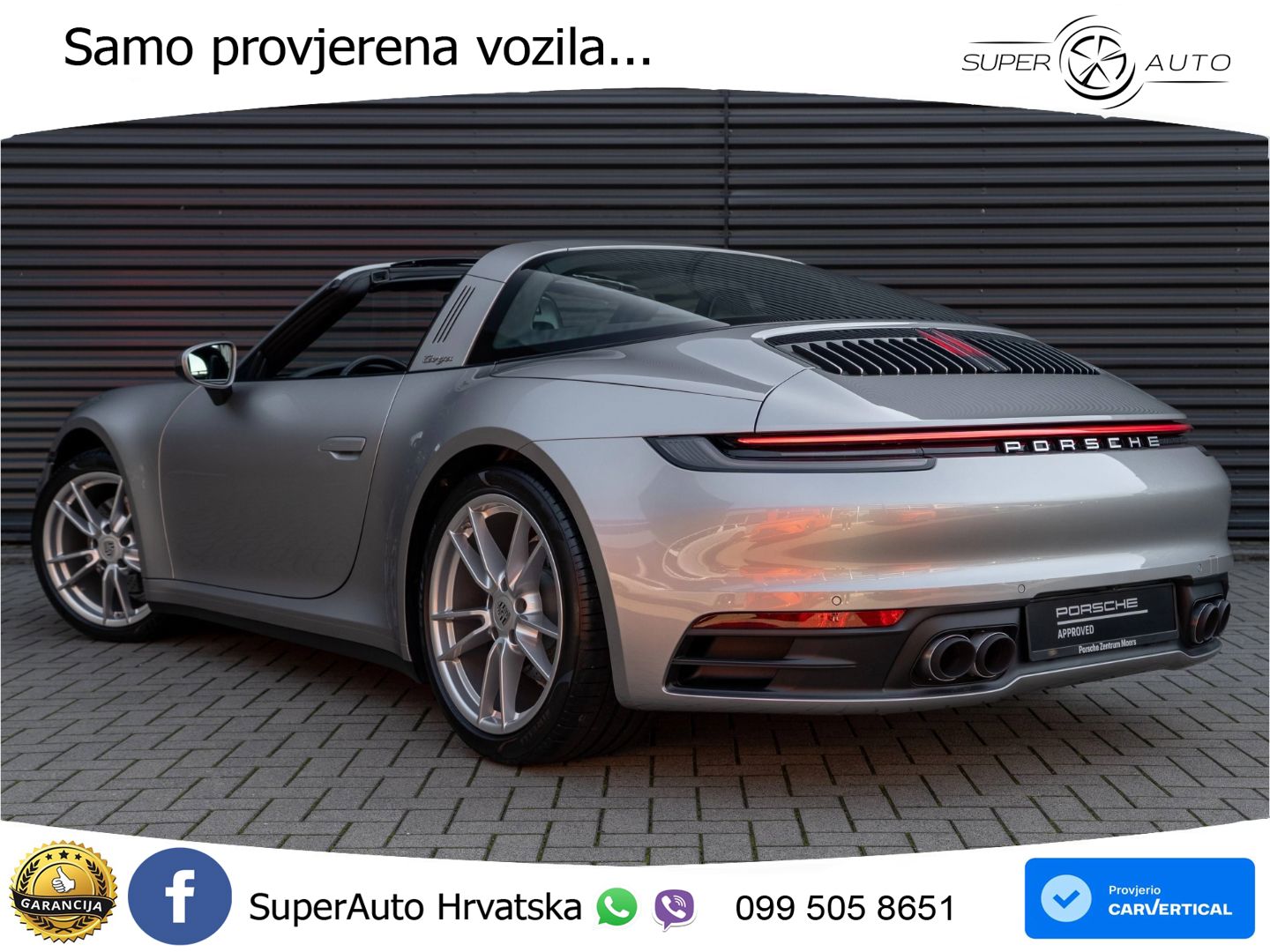 Porsche 911 Targa 4 3.0 (385 KS) PDK LED+GR SJED+ACC