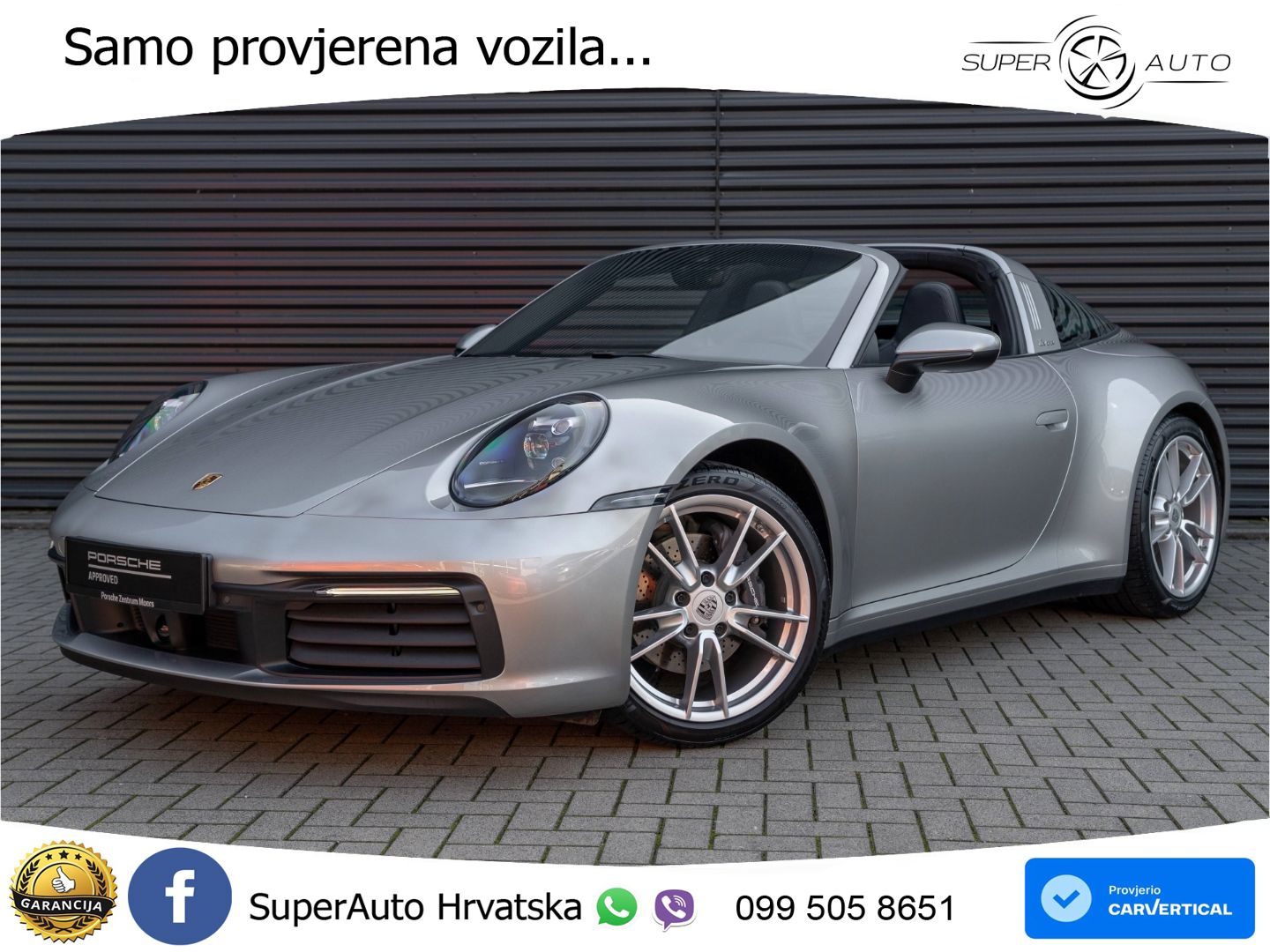 Porsche 911 Targa 4 3.0 (385 KS) PDK LED+GR SJED+ACC