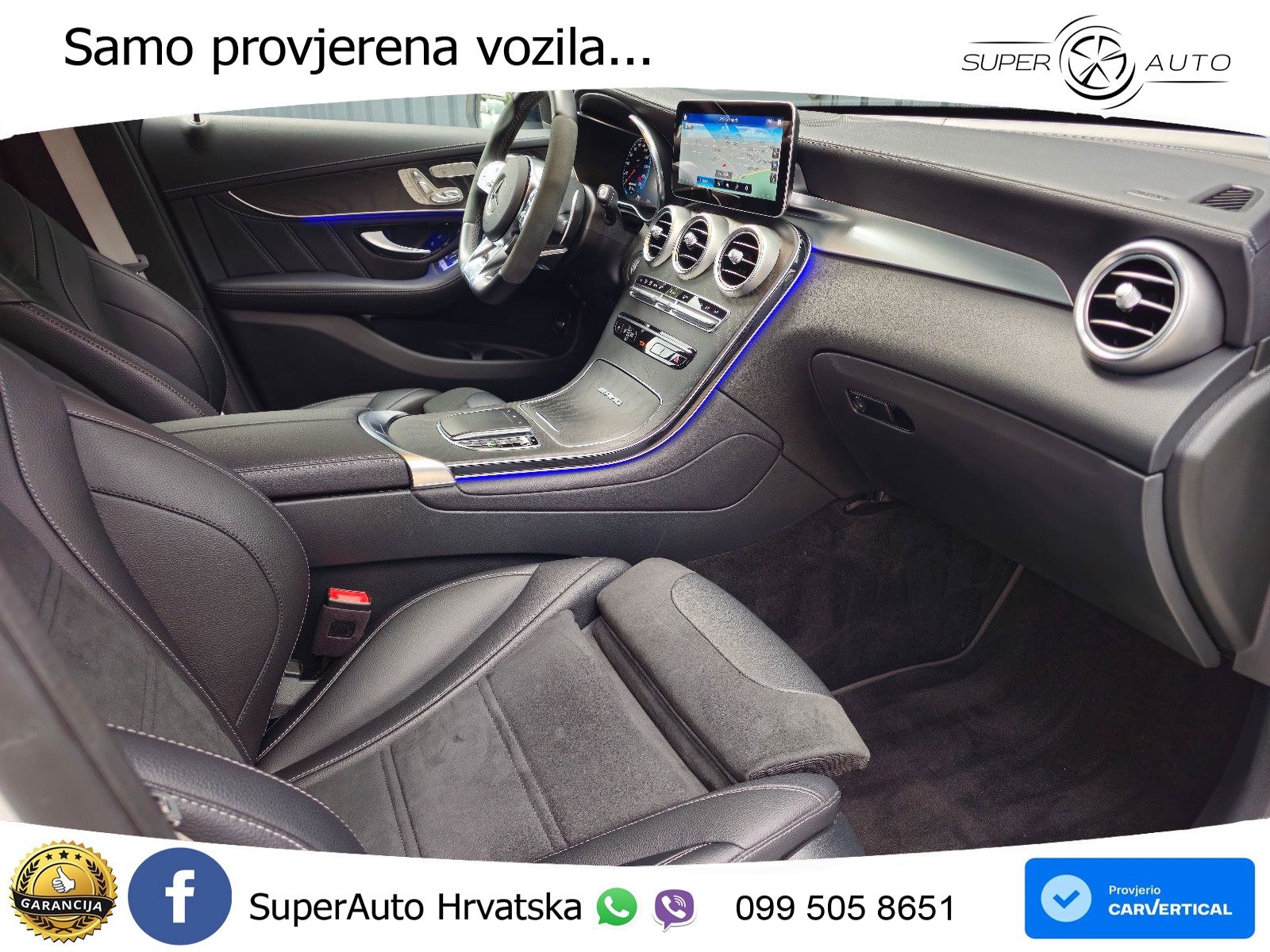 Mercedes AMG GLC 63 S V8 (510 KS) 4MATIC+ MCT ZRAČNI+ACC+4xGR SJED+KAM