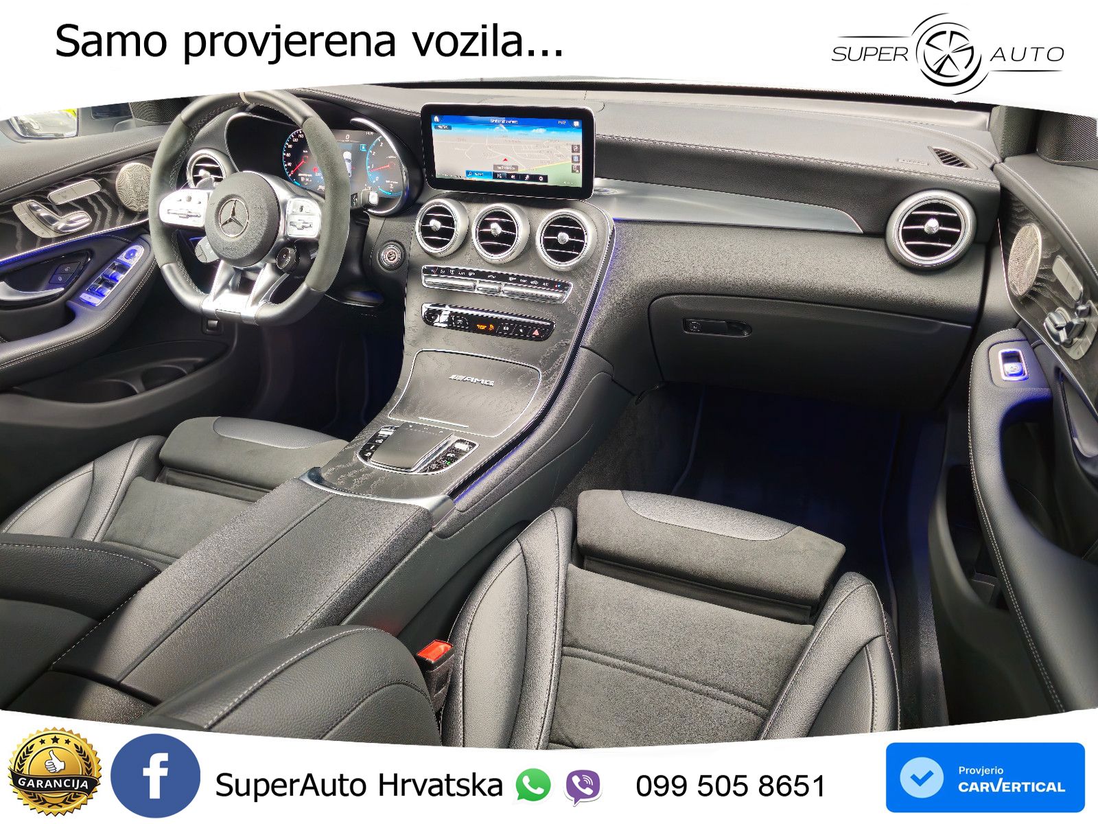 Mercedes AMG GLC 63 S V8 (510 KS) 4MATIC+ MCT ZRAČNI+ACC+4xGR SJED+KAM