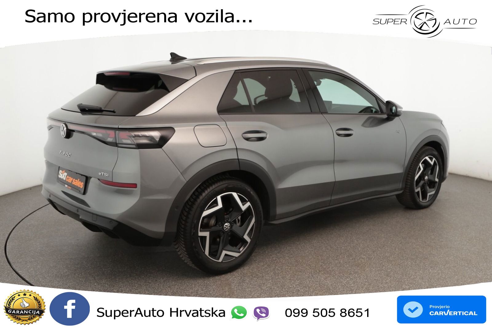 Volkswagen T-Roc 1.5 eTSI (150 KS)  DSG R-Line LED+GR SJED+ACC