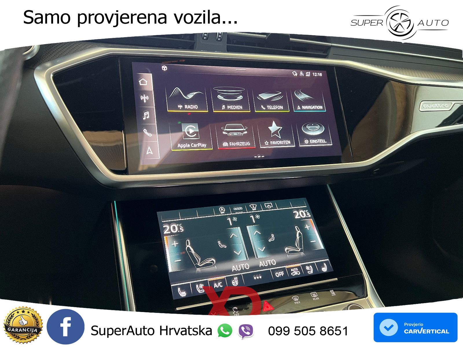 Audi RS6 Avant 4.0 TFSI V8 (600 KS) quattro Tiptronic ZRAČNI+ACC+GR SJED+KAM+PANO