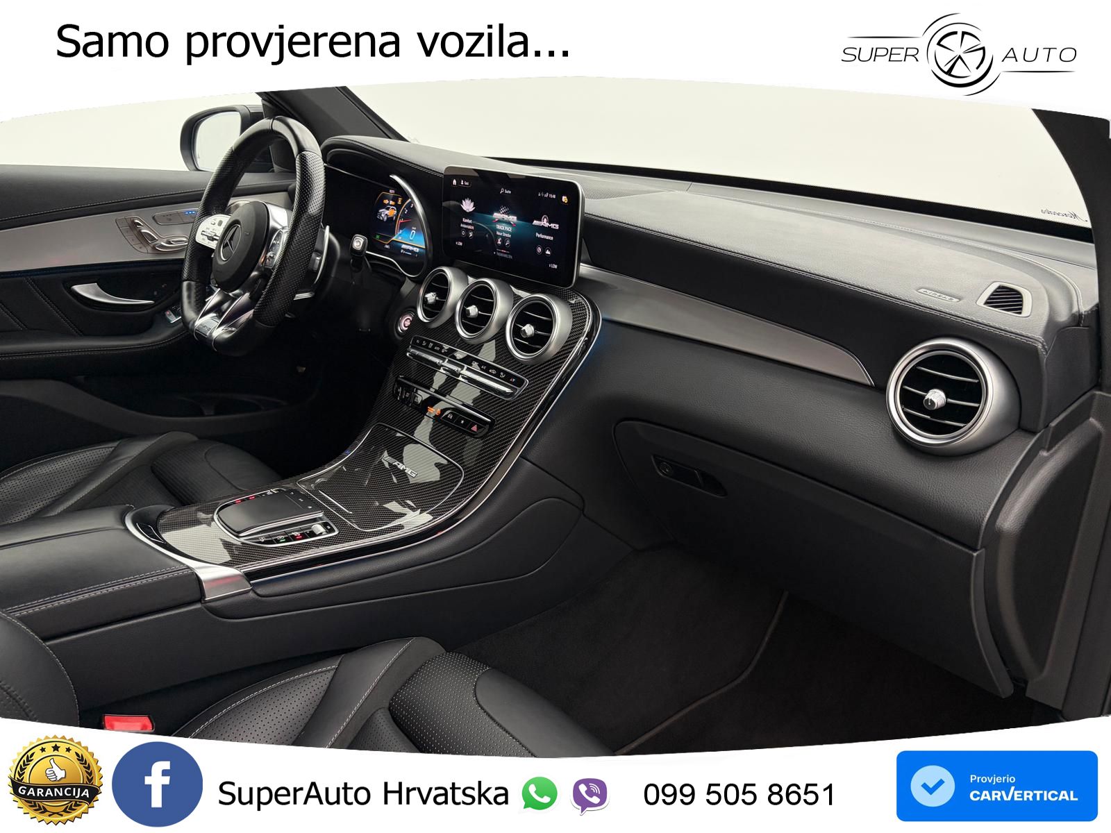 Mercedes AMG GLC 63 S V8 (510 KS) 4MATIC+ MCT ZRAČNI+ACC+4xGR SJED+KAM
