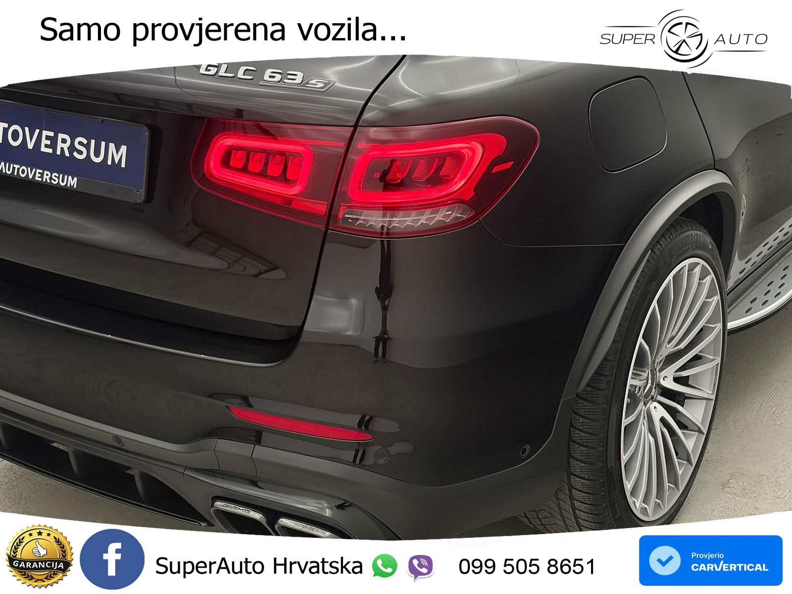 Mercedes AMG GLC 63 S V8 (510 KS) 4MATIC+ MCT ZRAČNI+ACC+4xGR SJED+KAM