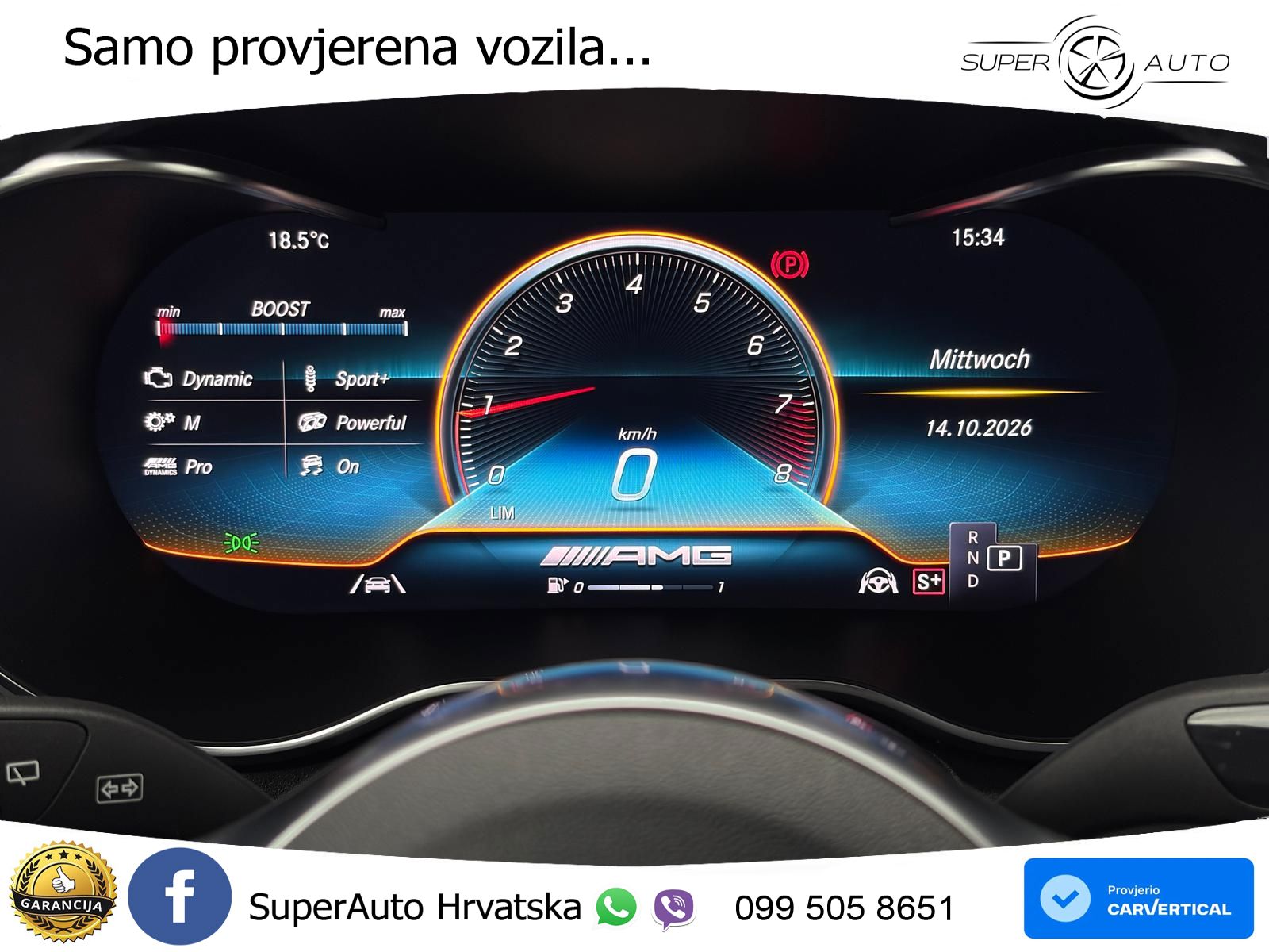 Mercedes AMG GLC 63 S V8 (510 KS) 4MATIC+ MCT ZRAČNI+ACC+4xGR SJED+KAM