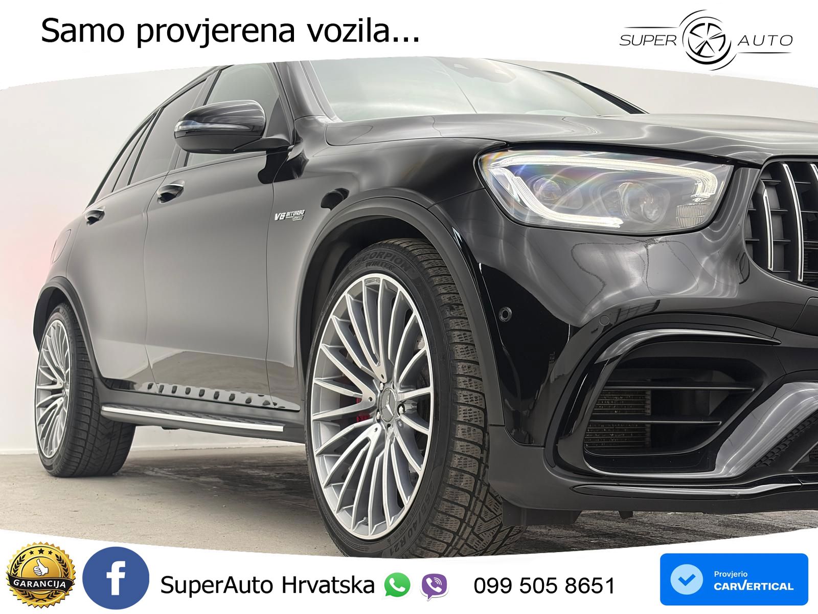 Mercedes AMG GLC 63 S V8 (510 KS) 4MATIC+ MCT ZRAČNI+ACC+4xGR SJED+KAM
