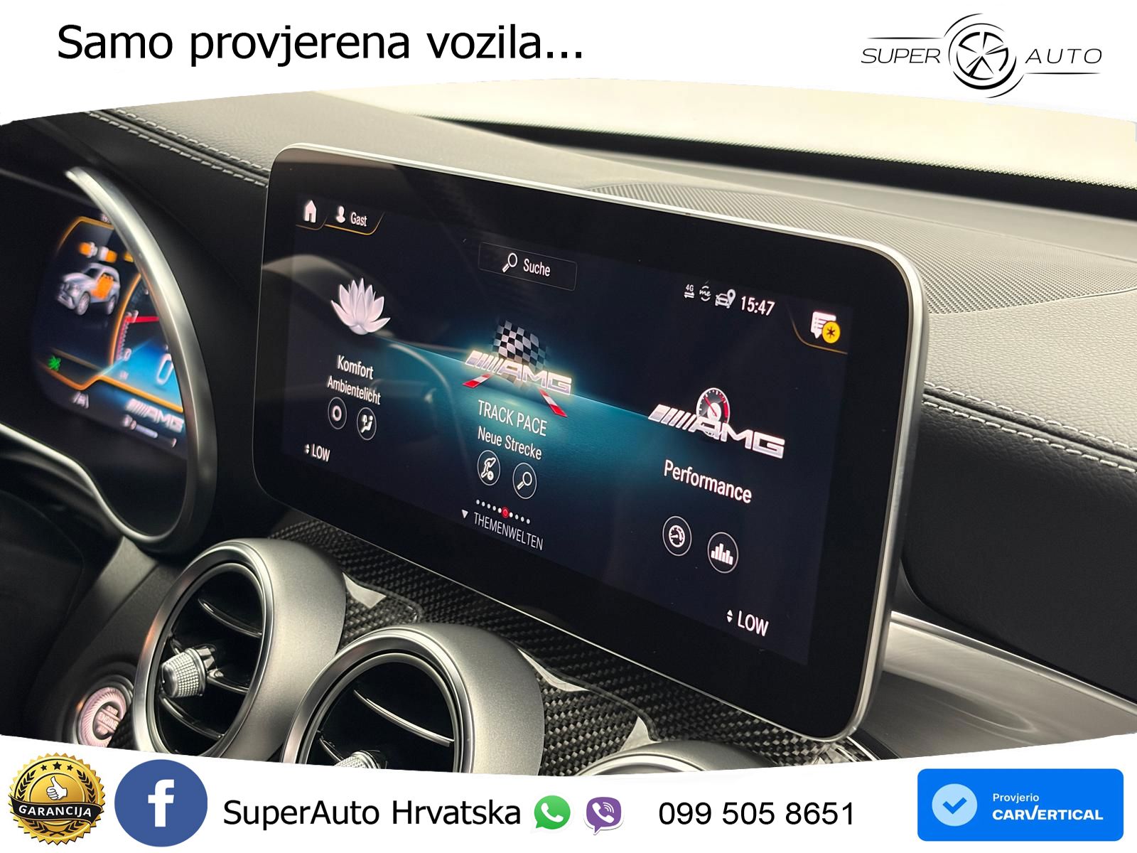 Mercedes AMG GLC 63 S V8 (510 KS) 4MATIC+ MCT ZRAČNI+ACC+4xGR SJED+KAM