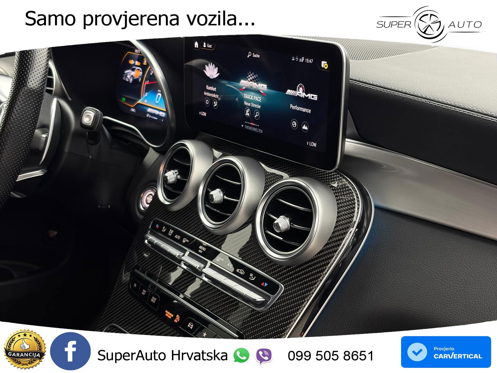 Mercedes AMG GLC 63 S V8 (510 KS) 4MATIC+ MCT ZRAČNI+ACC+4xGR SJED+KAM