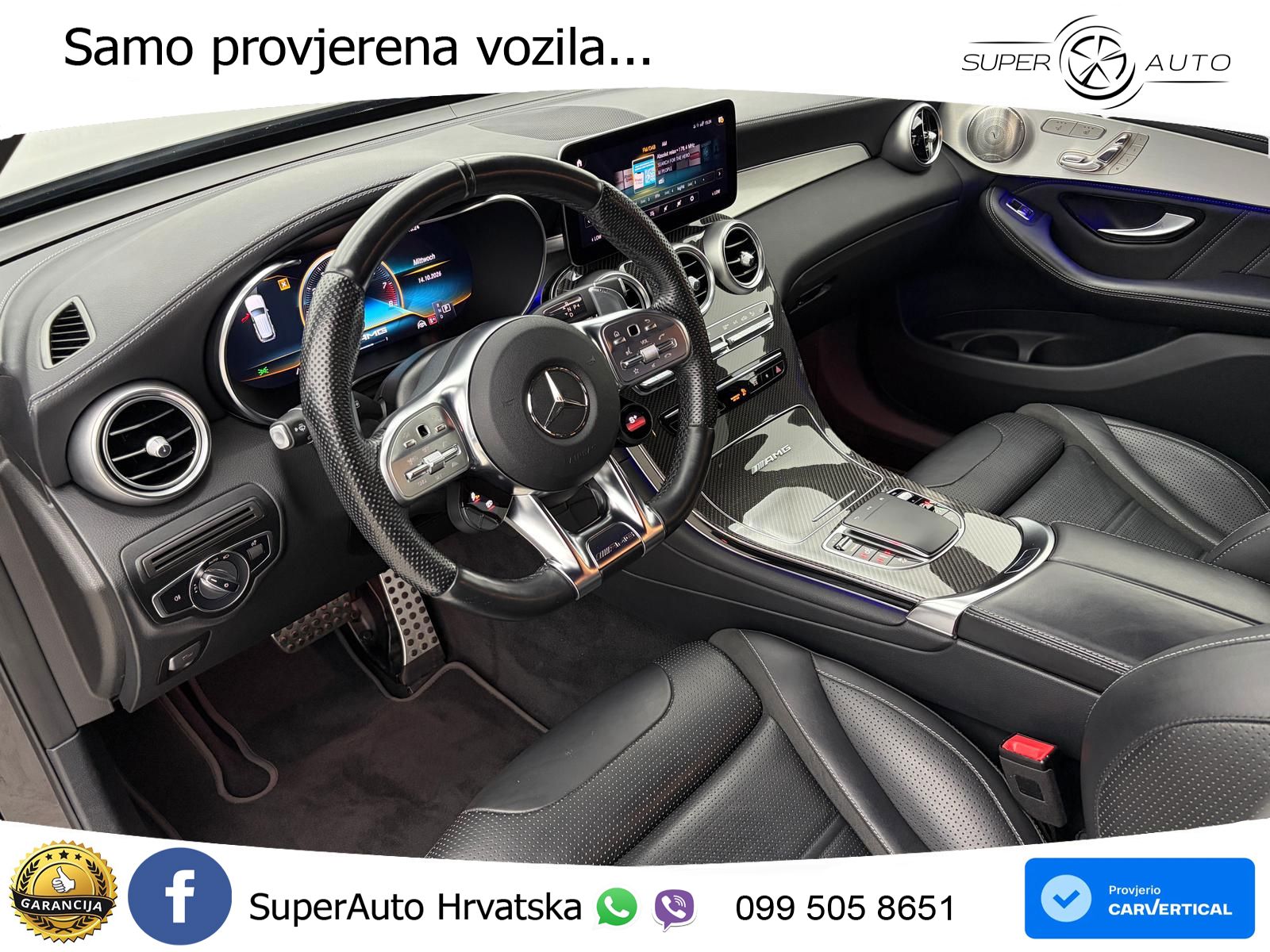 Mercedes AMG GLC 63 S V8 (510 KS) 4MATIC+ MCT ZRAČNI+ACC+4xGR SJED+KAM