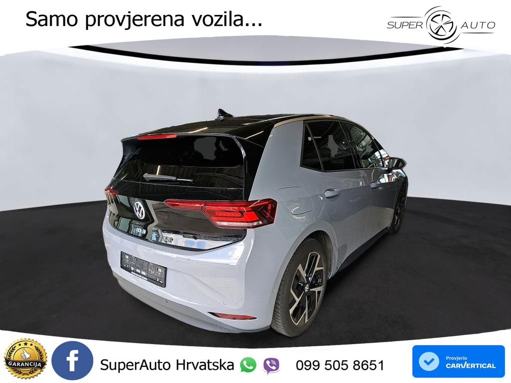 Volkswagen ID.3 Pro 62 kWh (204 KS) LED+GR SJED+ACC