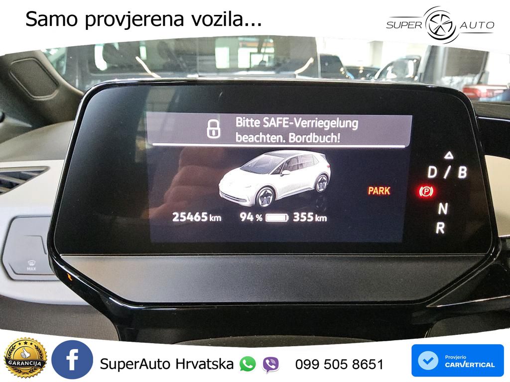 Volkswagen ID.3 Pro 62 kWh (204 KS) LED+GR SJED+ACC
