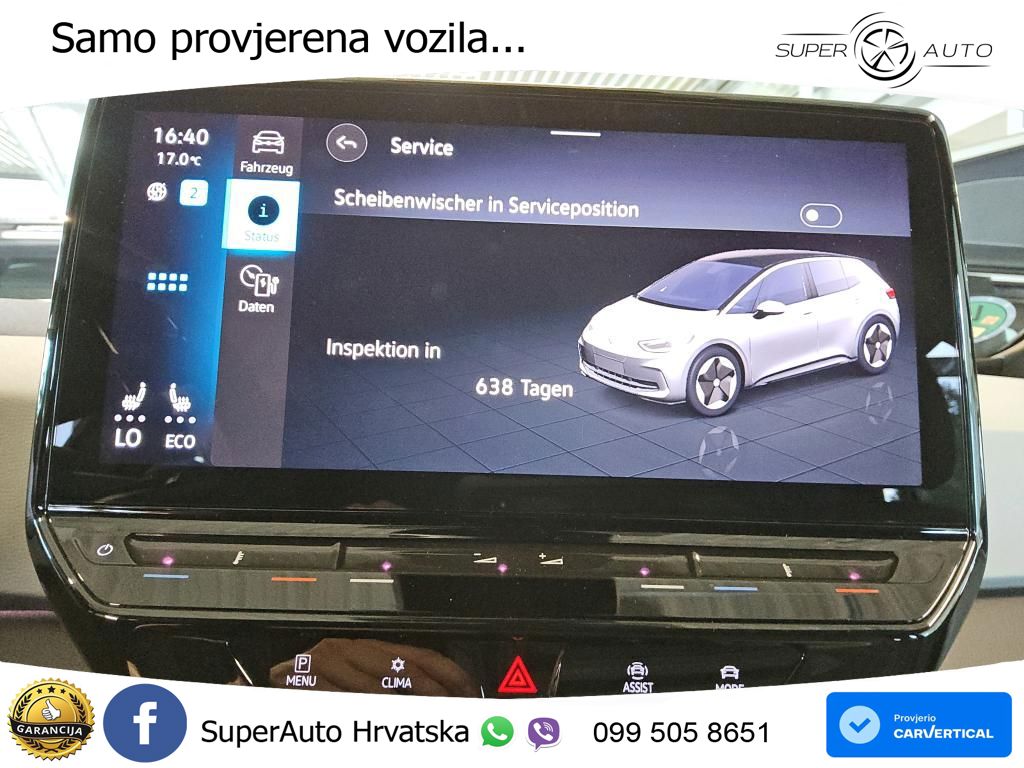 Volkswagen ID.3 Pro 62 kWh (204 KS) LED+GR SJED+ACC
