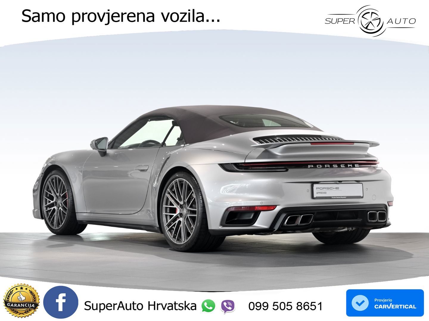 Porsche 911 Turbo Cabriolet 3.8 (580 KS) PDK LED+GR SJED+ACC