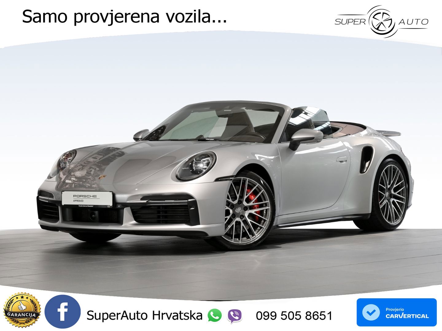 Porsche 911 Turbo Cabriolet 3.8 (580 KS) PDK LED+GR SJED+ACC