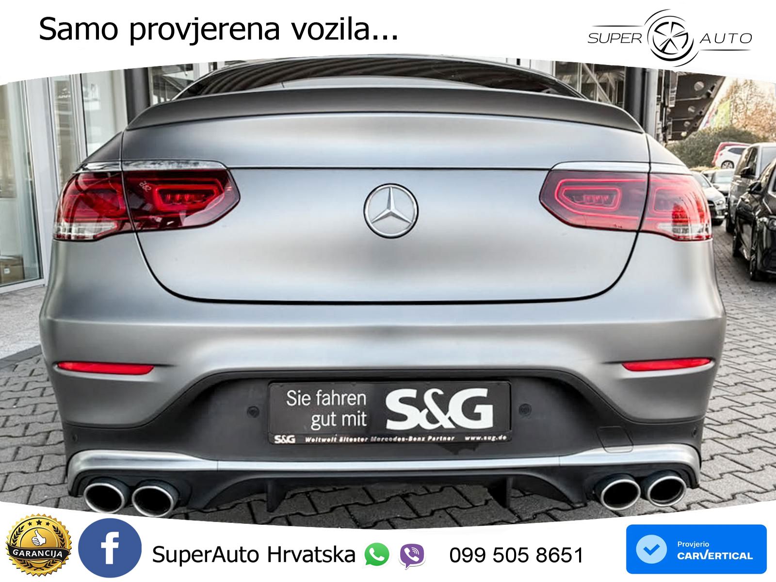 Mercedes AMG GLC 43 V6 (390 KS) 4MATIC TCT LED+GR SJED+ACC