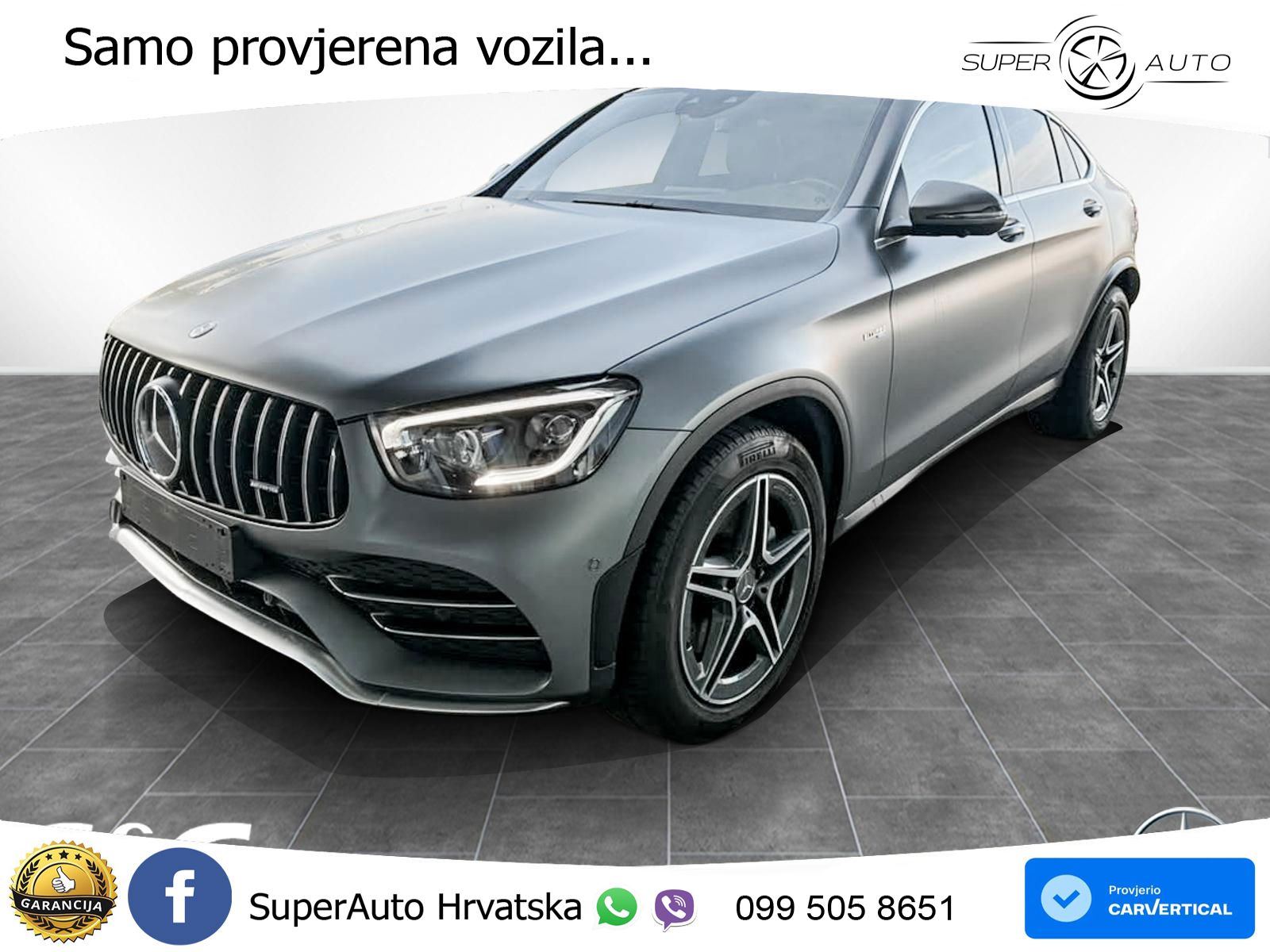 Mercedes AMG GLC 43 V6 (390 KS) 4MATIC TCT LED+GR SJED+ACC