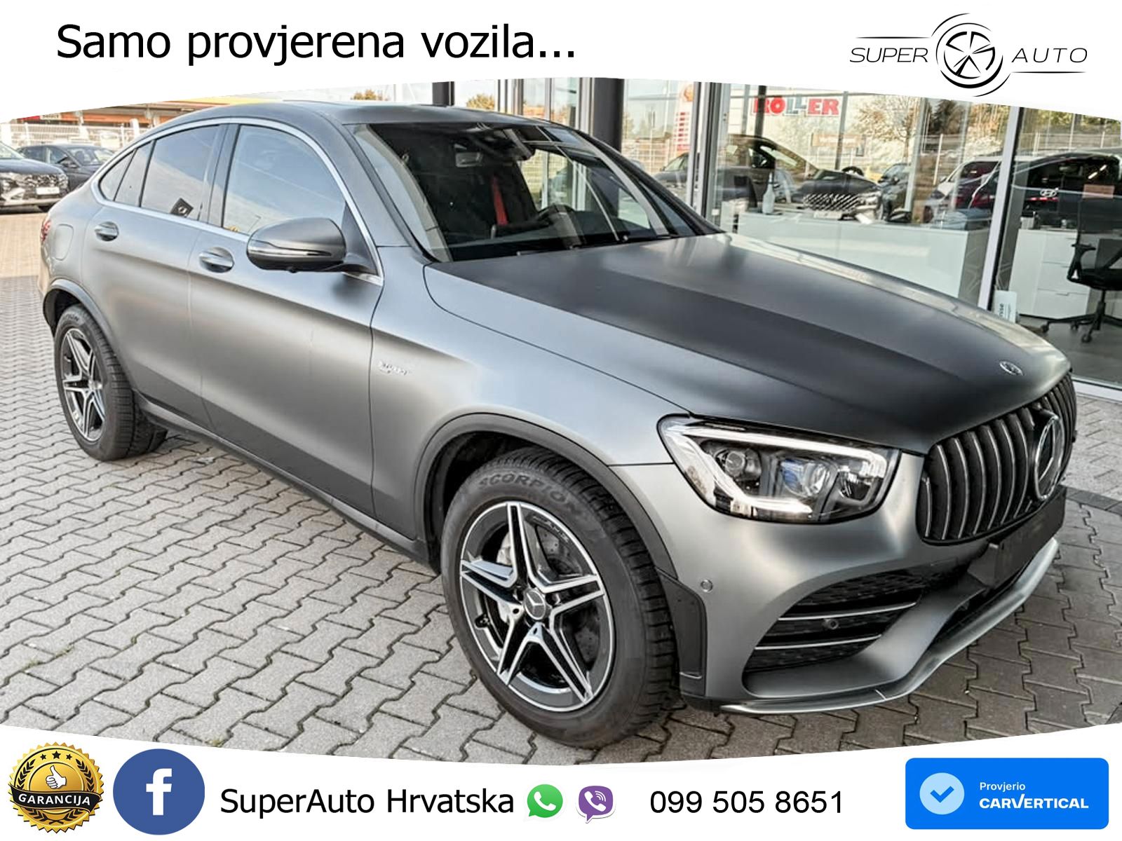 Mercedes AMG GLC 43 V6 (390 KS) 4MATIC TCT LED+GR SJED+ACC