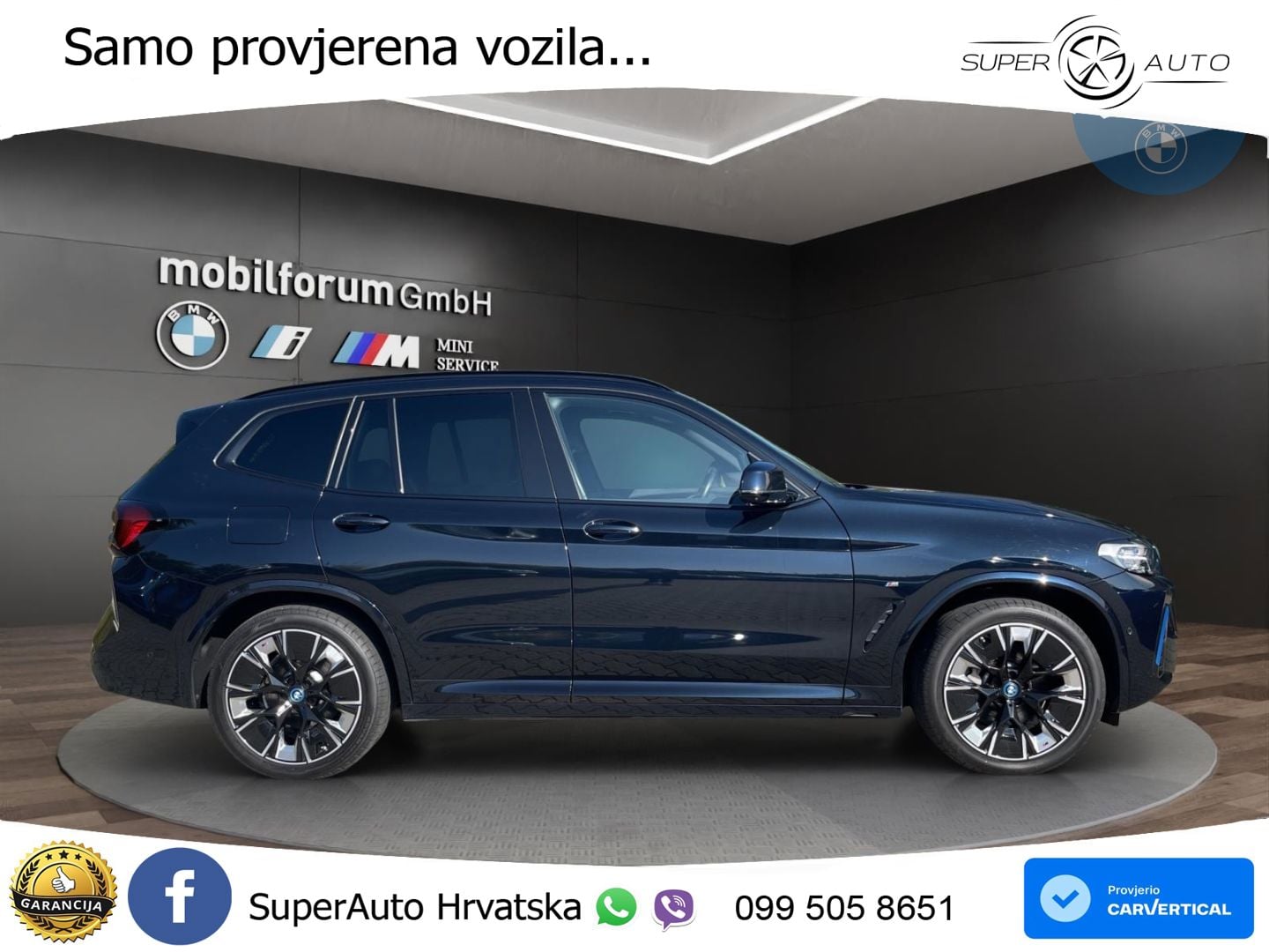 BMW iX3 80 kWh (286 KS) M Sport LED+GR SJED+ACC
