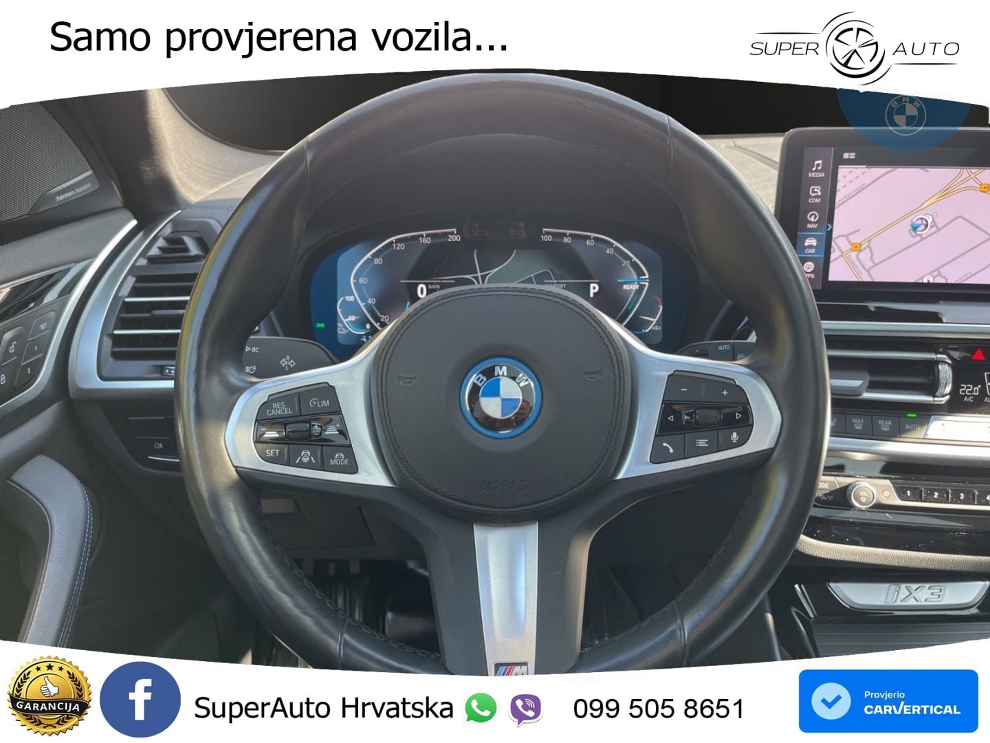 BMW iX3 80 kWh (286 KS) M Sport LED+GR SJED+ACC