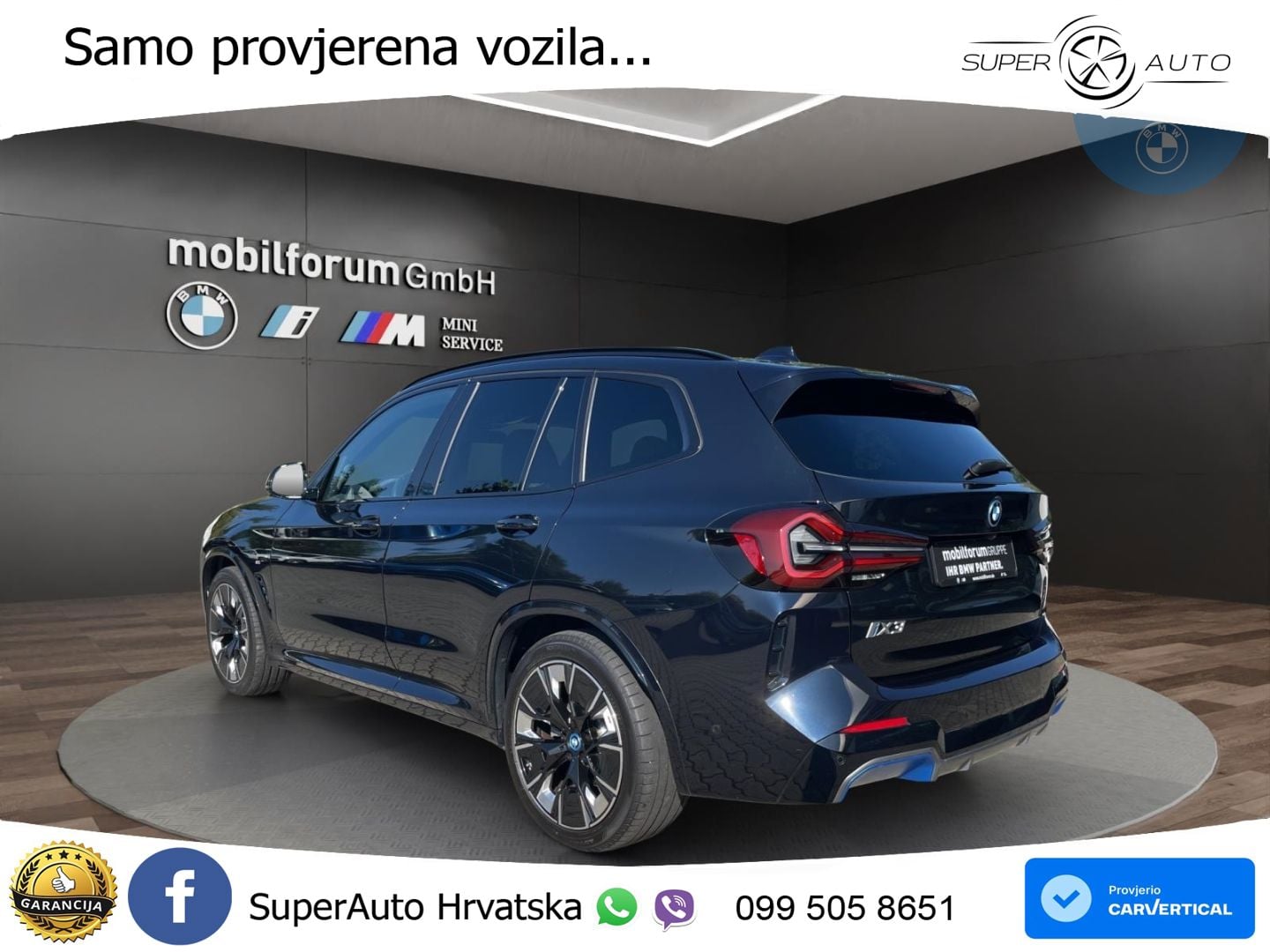BMW iX3 80 kWh (286 KS) M Sport LED+GR SJED+ACC