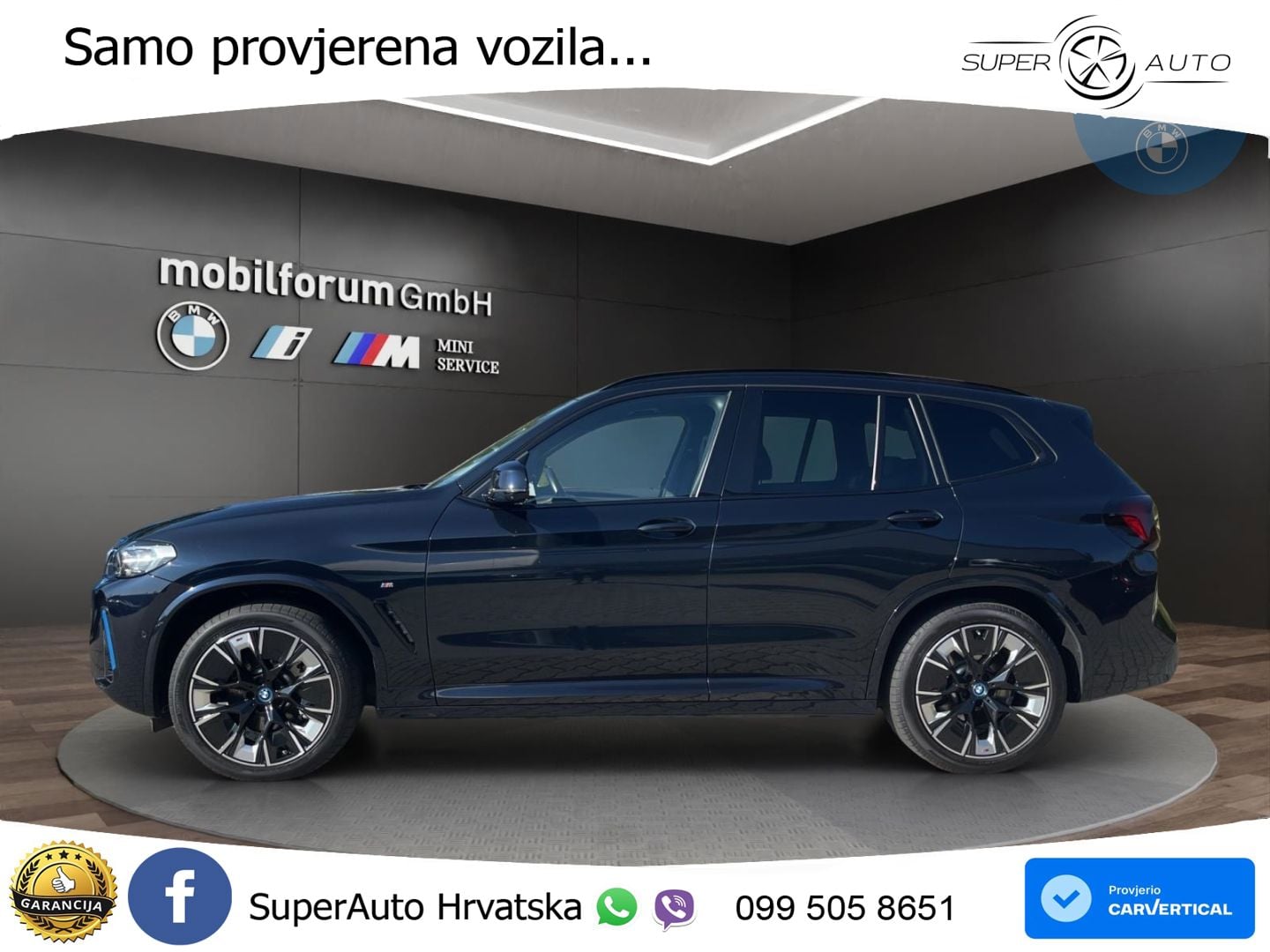 BMW iX3 80 kWh (286 KS) M Sport LED+GR SJED+ACC