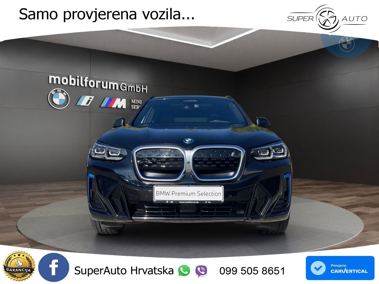 BMW iX3 80 kWh (286 KS) M Sport LED+GR SJED+ACC