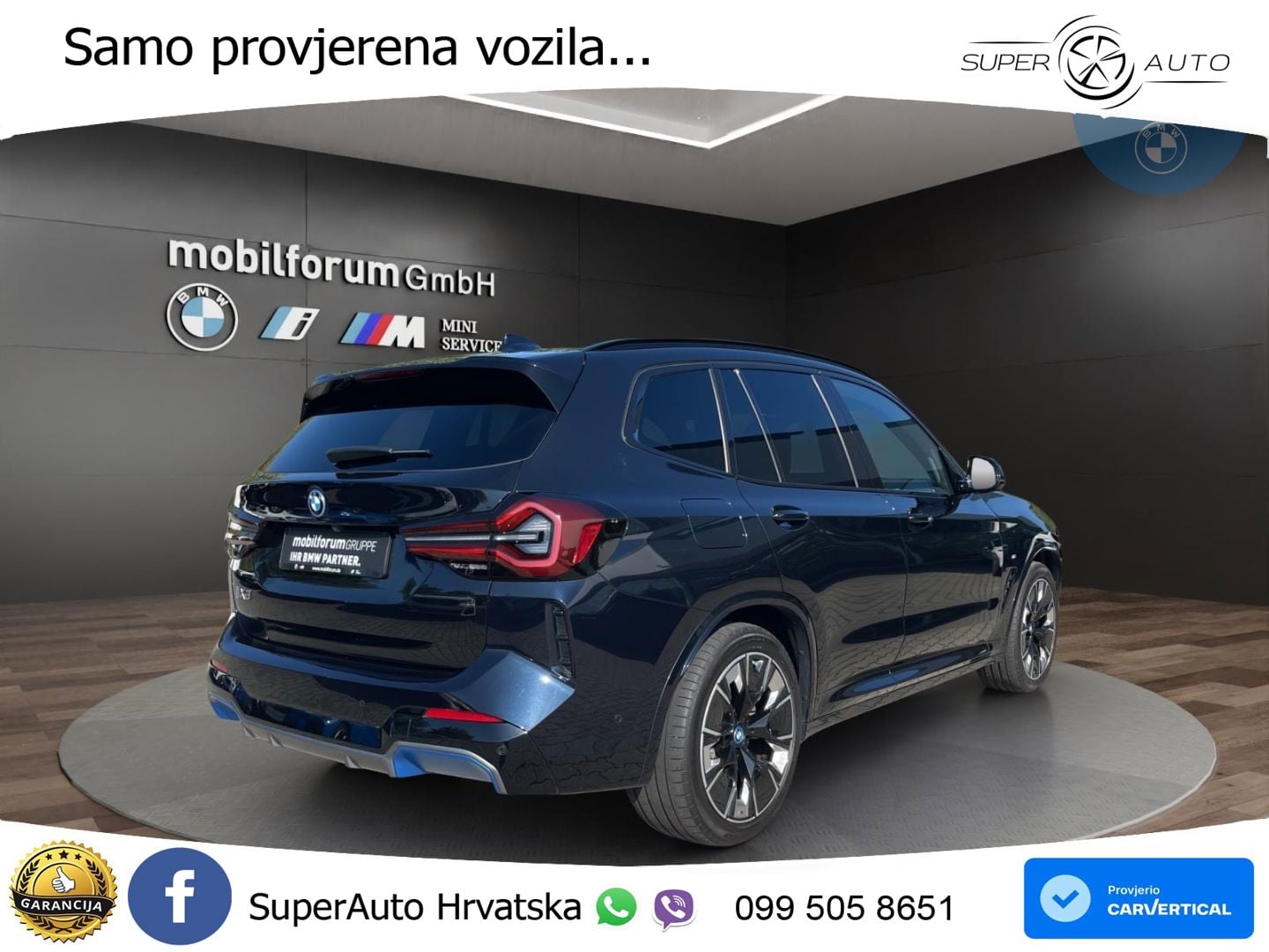 BMW iX3 80 kWh (286 KS) M Sport LED+GR SJED+ACC