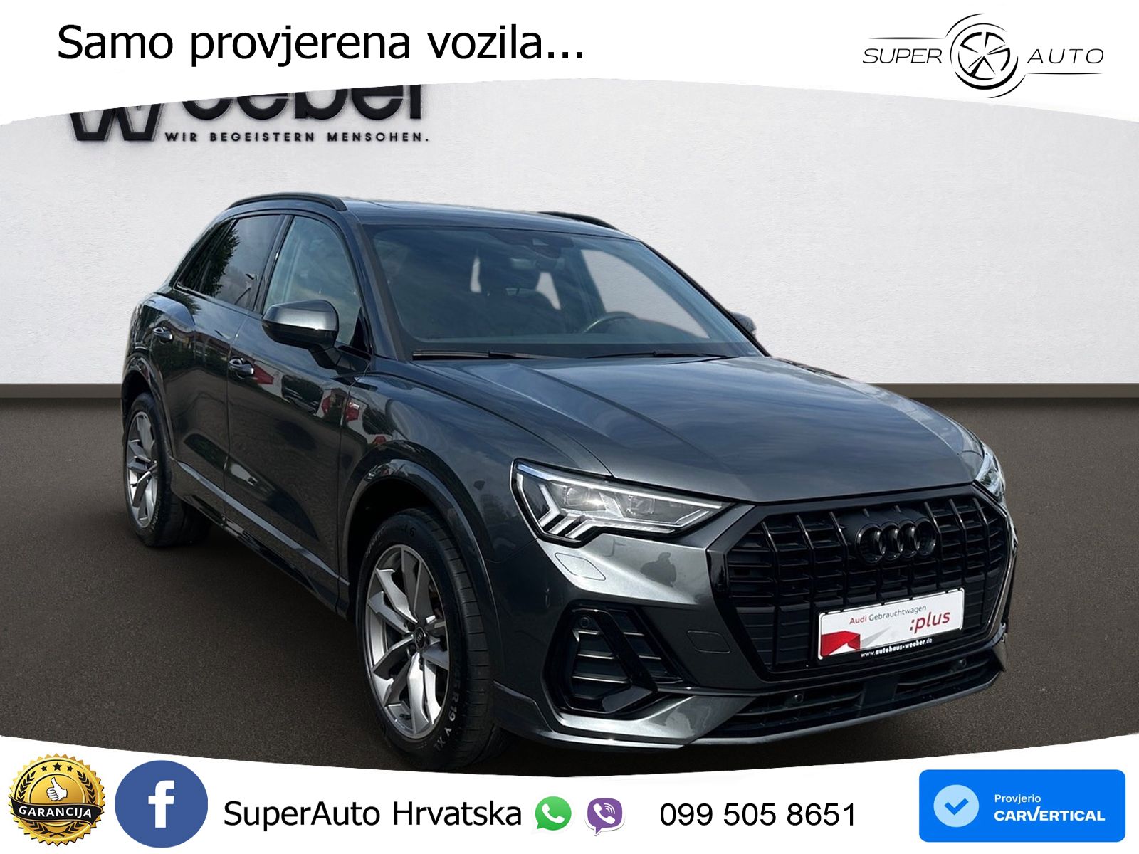 Audi Q3 45 TFSIe (245 KS) S tronic S line MATRIX+GR SJED+KAM