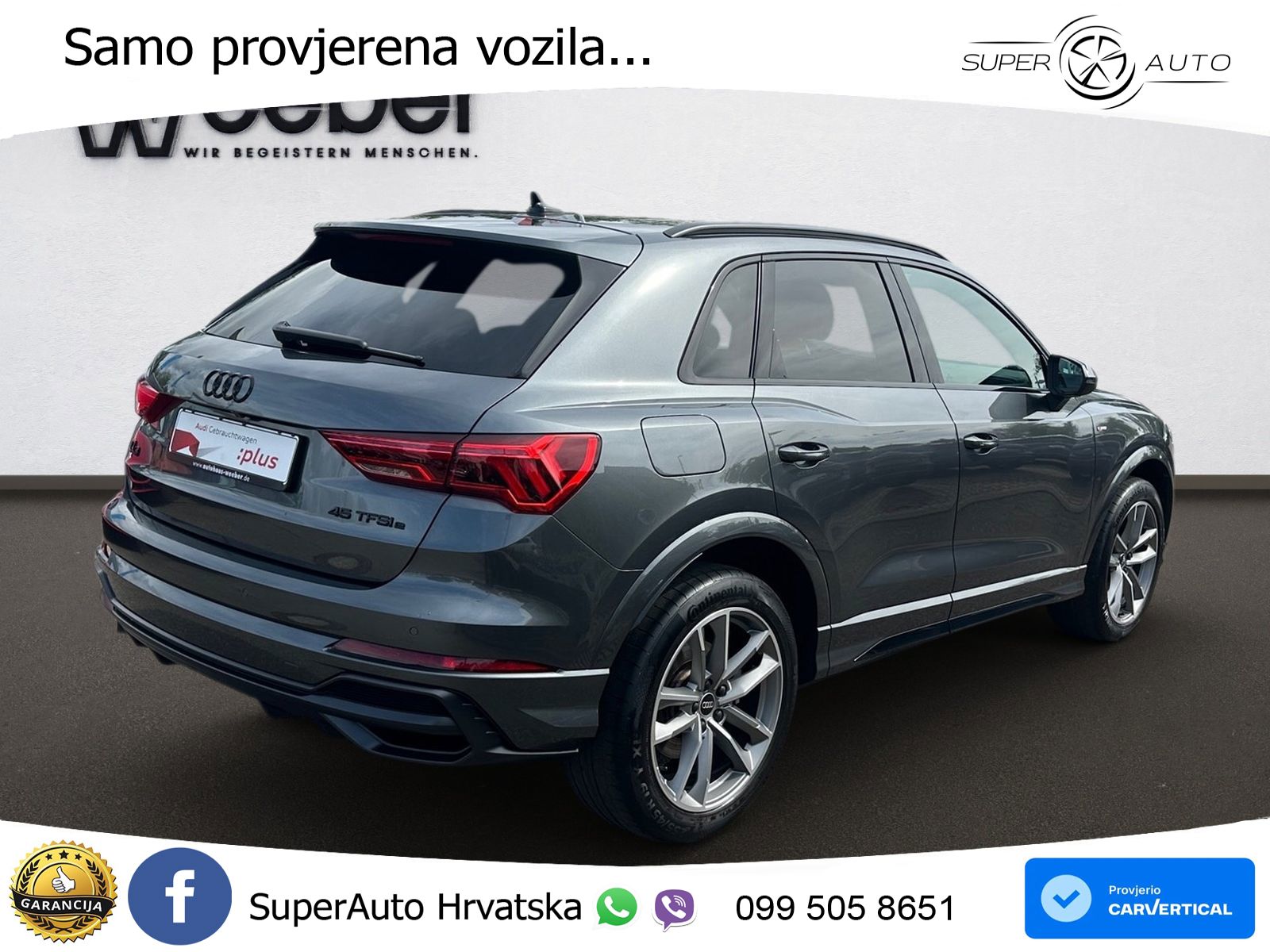 Audi Q3 45 TFSIe (245 KS) S tronic S line MATRIX+GR SJED+KAM