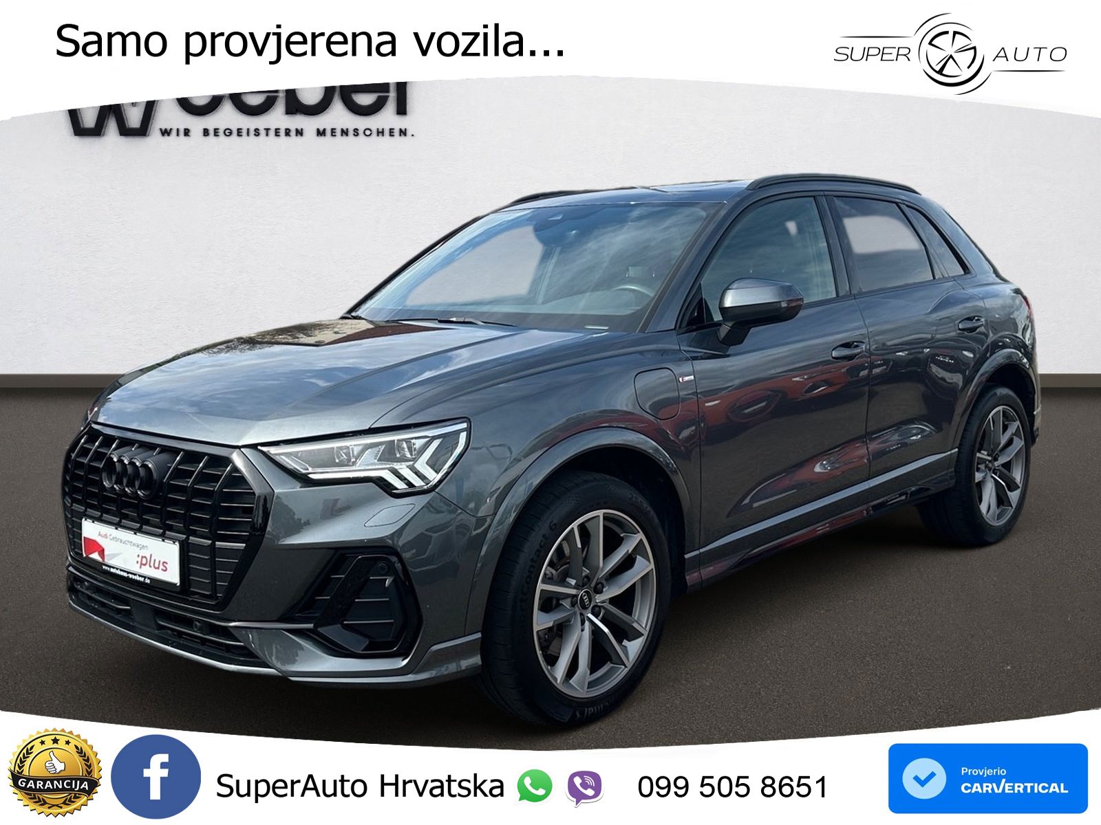 Audi Q3 45 TFSIe (245 KS) S tronic S line MATRIX+GR SJED+KAM