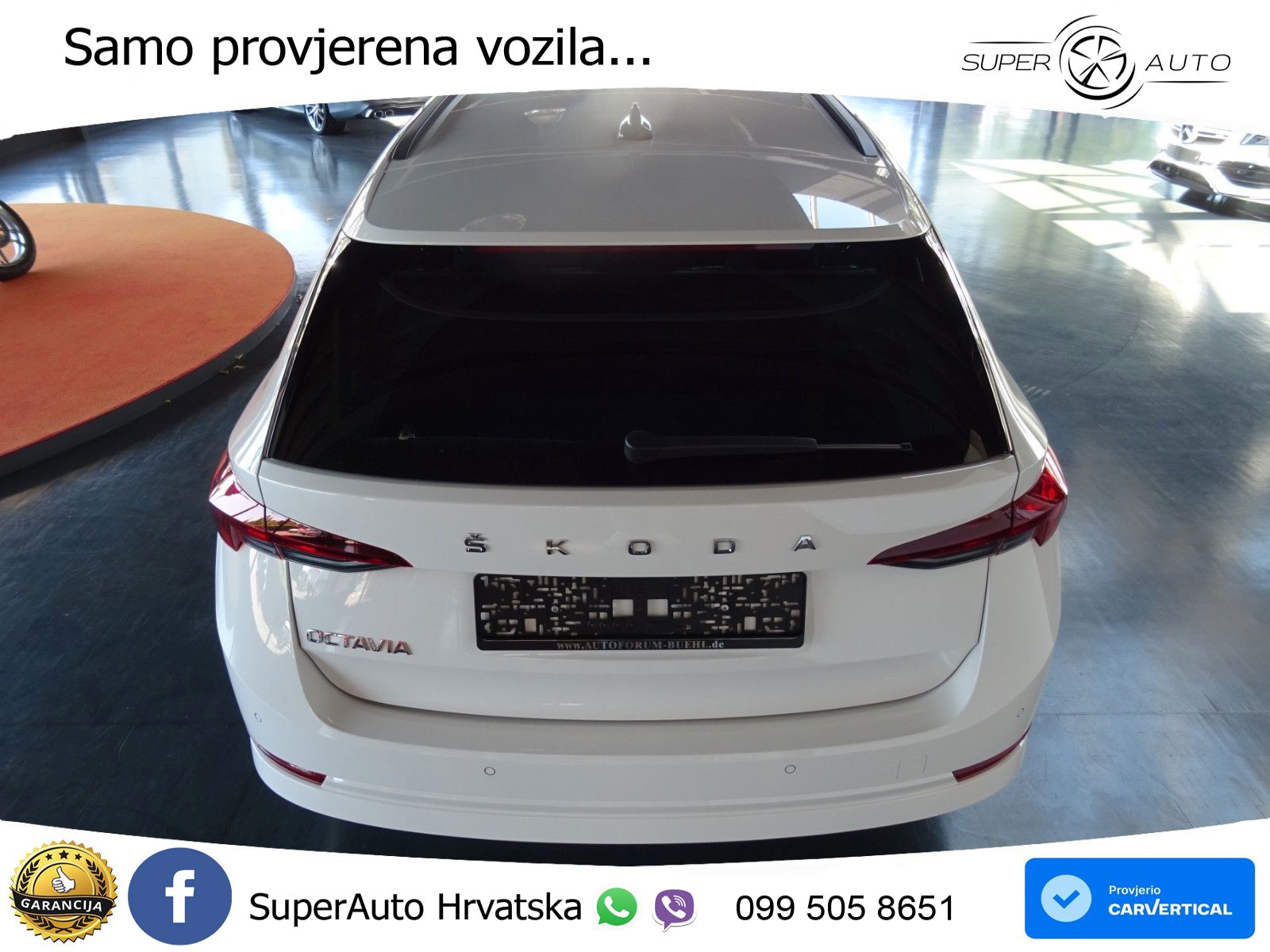 Škoda Octavia Combi 2.0 TDI (150 KS) DSG LED+GR SJED+ACC