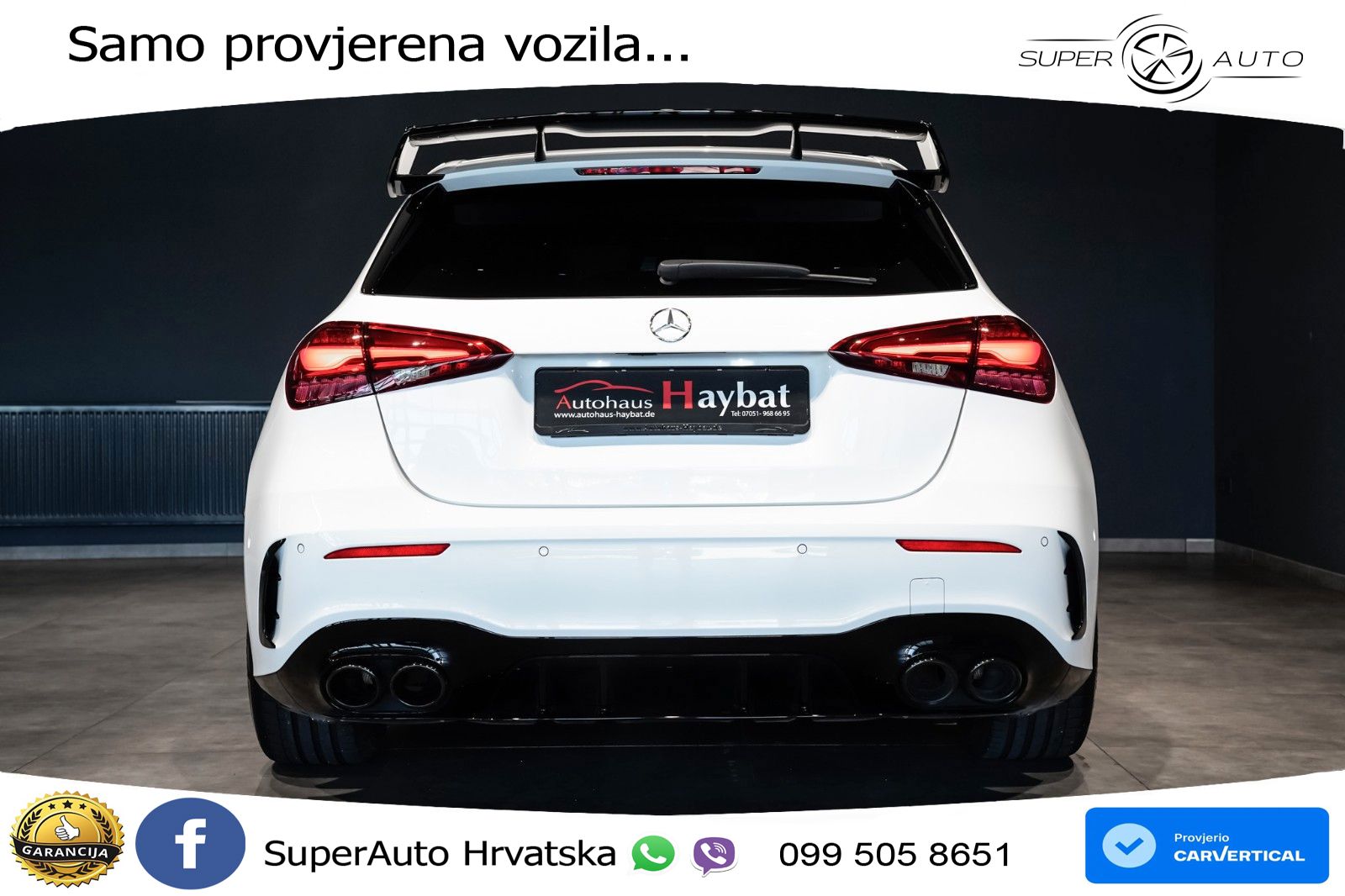 Mercedes-Benz AMG A 45 S 4MATIC+ AMG SPEEDSHIFT DCT 8G ACC+HEAD+GR SJED+360+PANO
