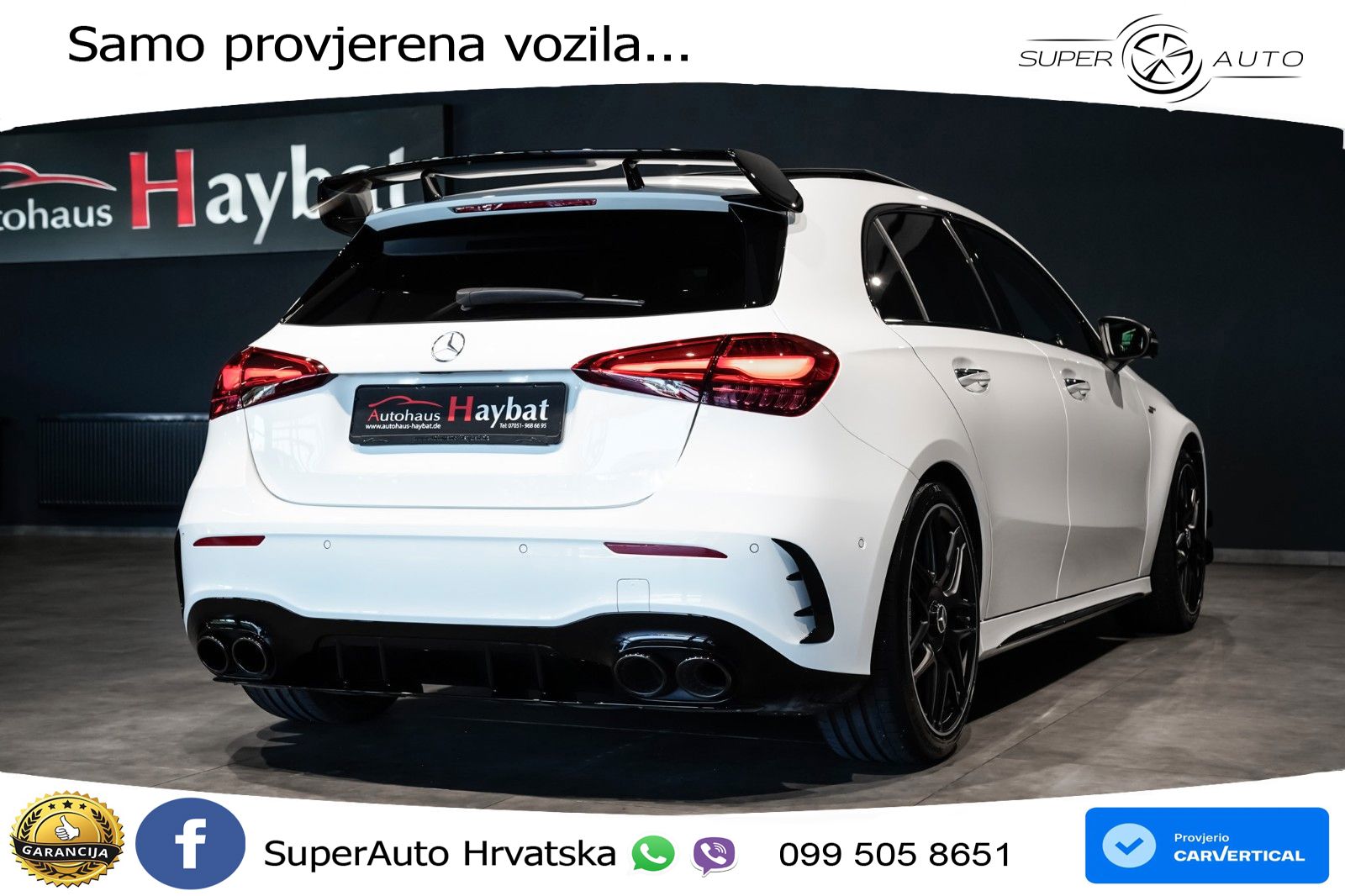Mercedes-Benz AMG A 45 S 4MATIC+ AMG SPEEDSHIFT DCT 8G ACC+HEAD+GR SJED+360+PANO
