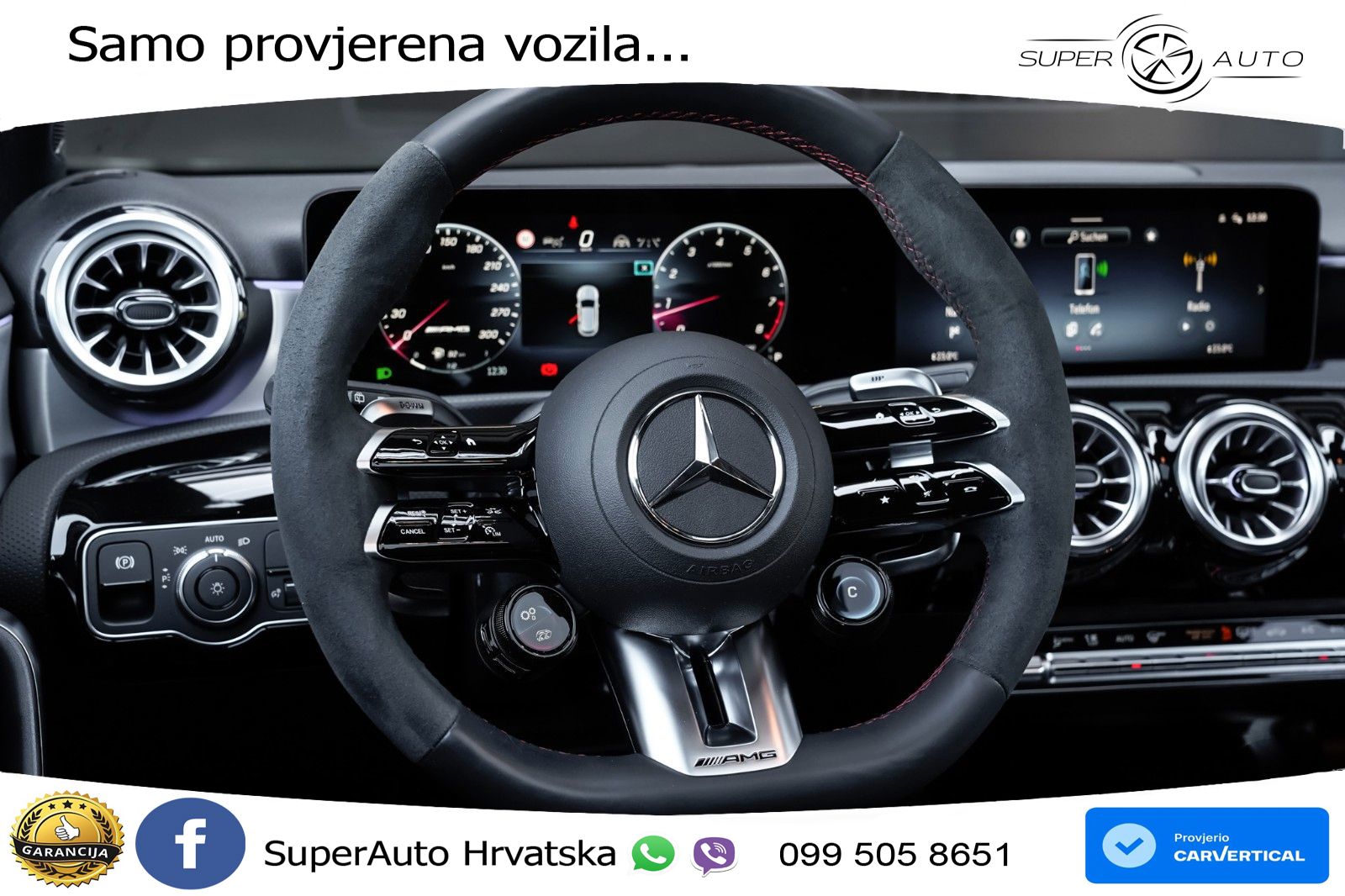 Mercedes-Benz AMG A 45 S 4MATIC+ AMG SPEEDSHIFT DCT 8G ACC+HEAD+GR SJED+360+PANO
