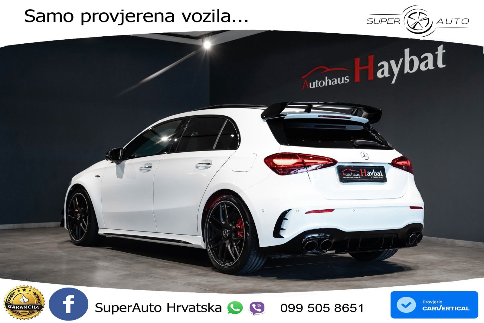 Mercedes-Benz AMG A 45 S 4MATIC+ AMG SPEEDSHIFT DCT 8G ACC+HEAD+GR SJED+360+PANO