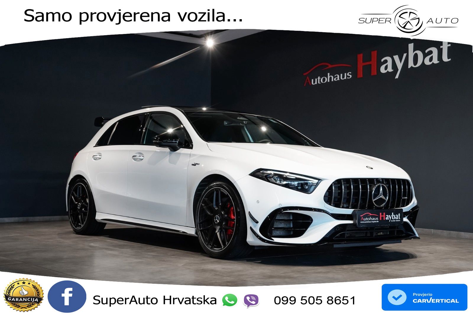 Mercedes-Benz AMG A 45 S 4MATIC+ AMG SPEEDSHIFT DCT 8G ACC+HEAD+GR SJED+360+PANO