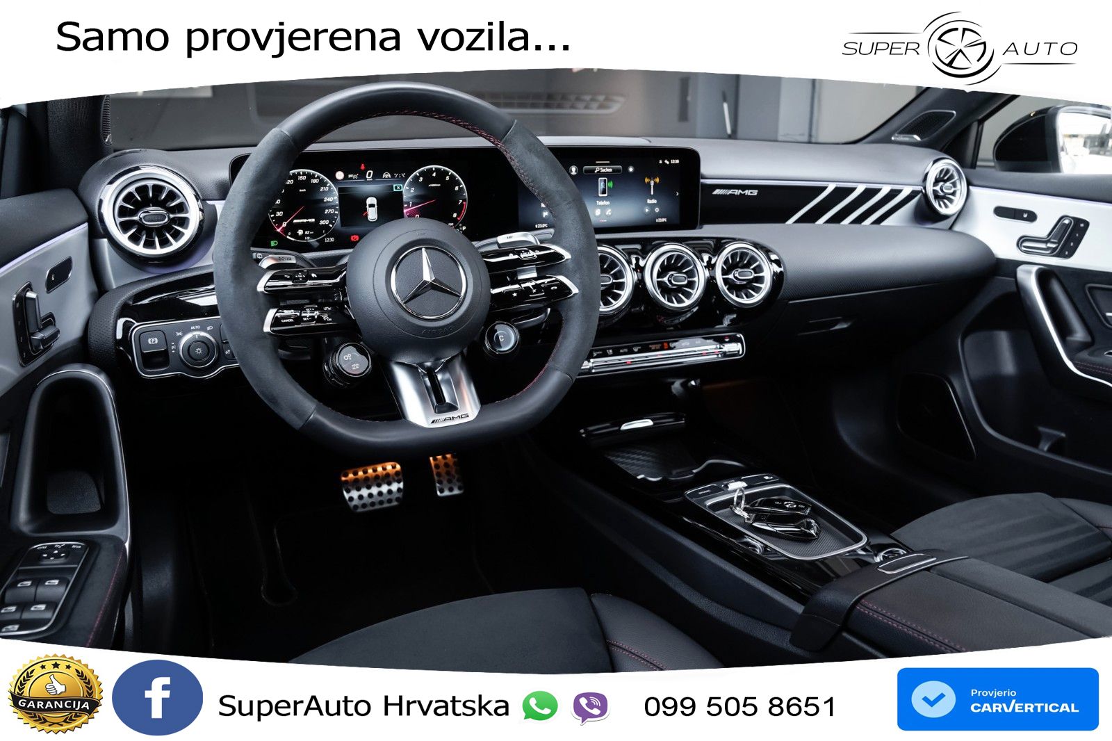 Mercedes-Benz AMG A 45 S 4MATIC+ AMG SPEEDSHIFT DCT 8G ACC+HEAD+GR SJED+360+PANO