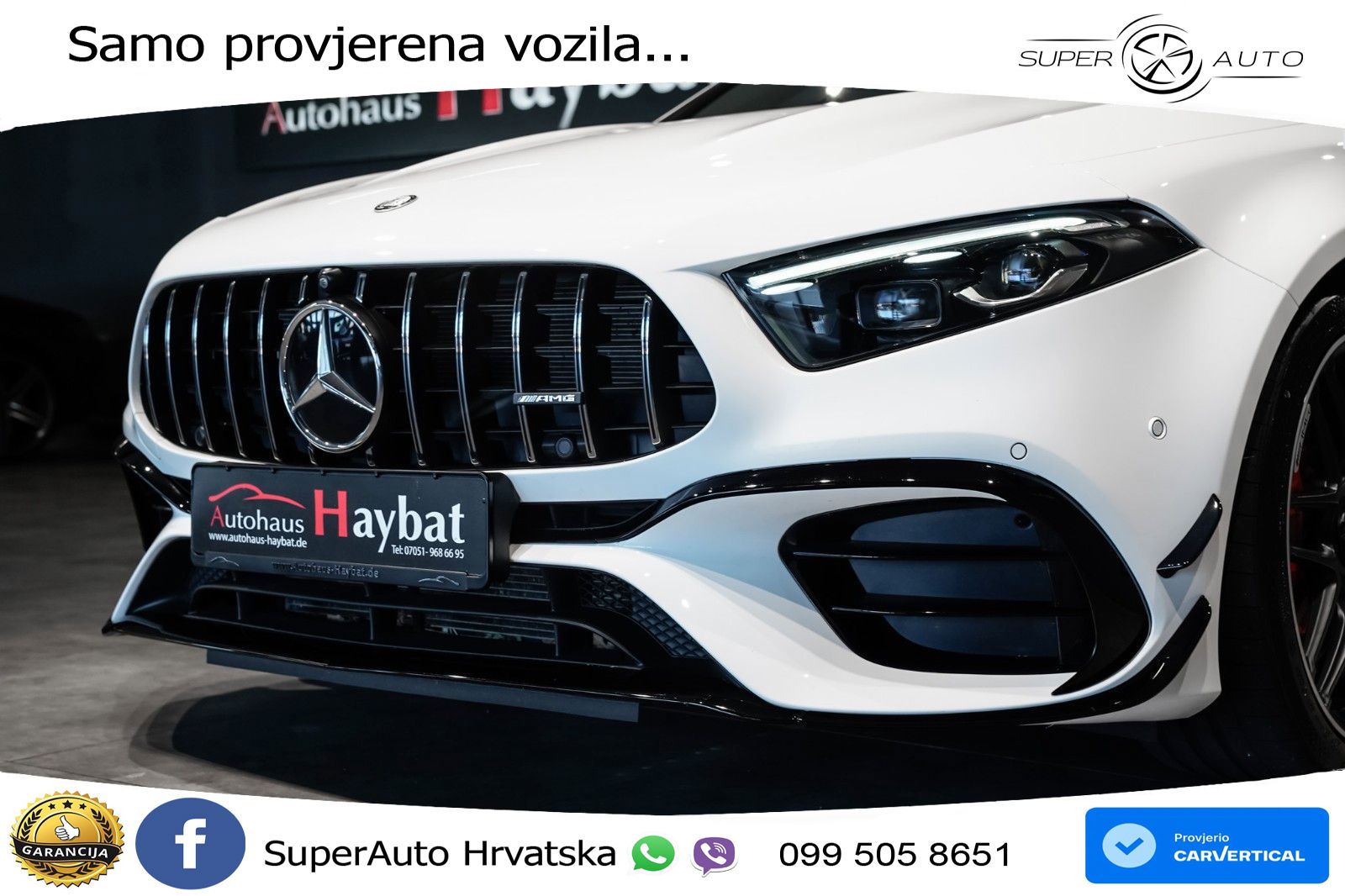 Mercedes-Benz AMG A 45 S 4MATIC+ AMG SPEEDSHIFT DCT 8G ACC+HEAD+GR SJED+360+PANO