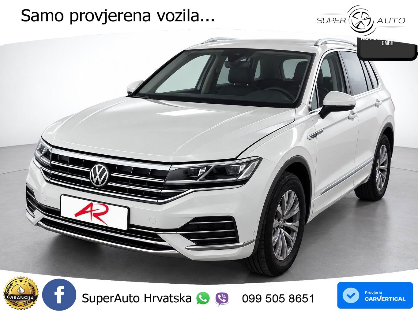 Volkswagen Touareg 3.0 V6 TDI (286 KS) 4MOTION Tiptronic ZRAČNI+ACC+4xGR SJED+KAM